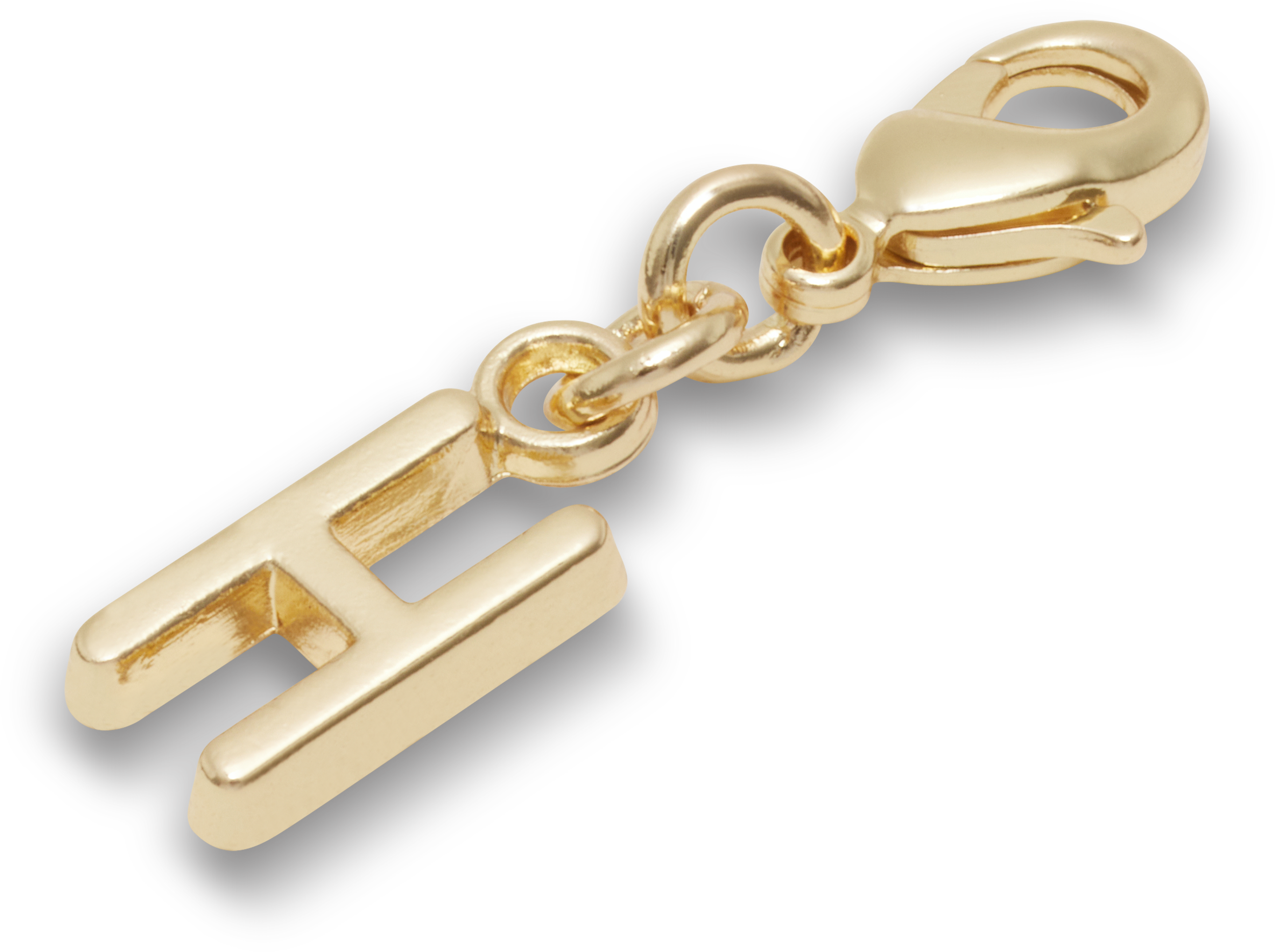Gold Letter H Charm