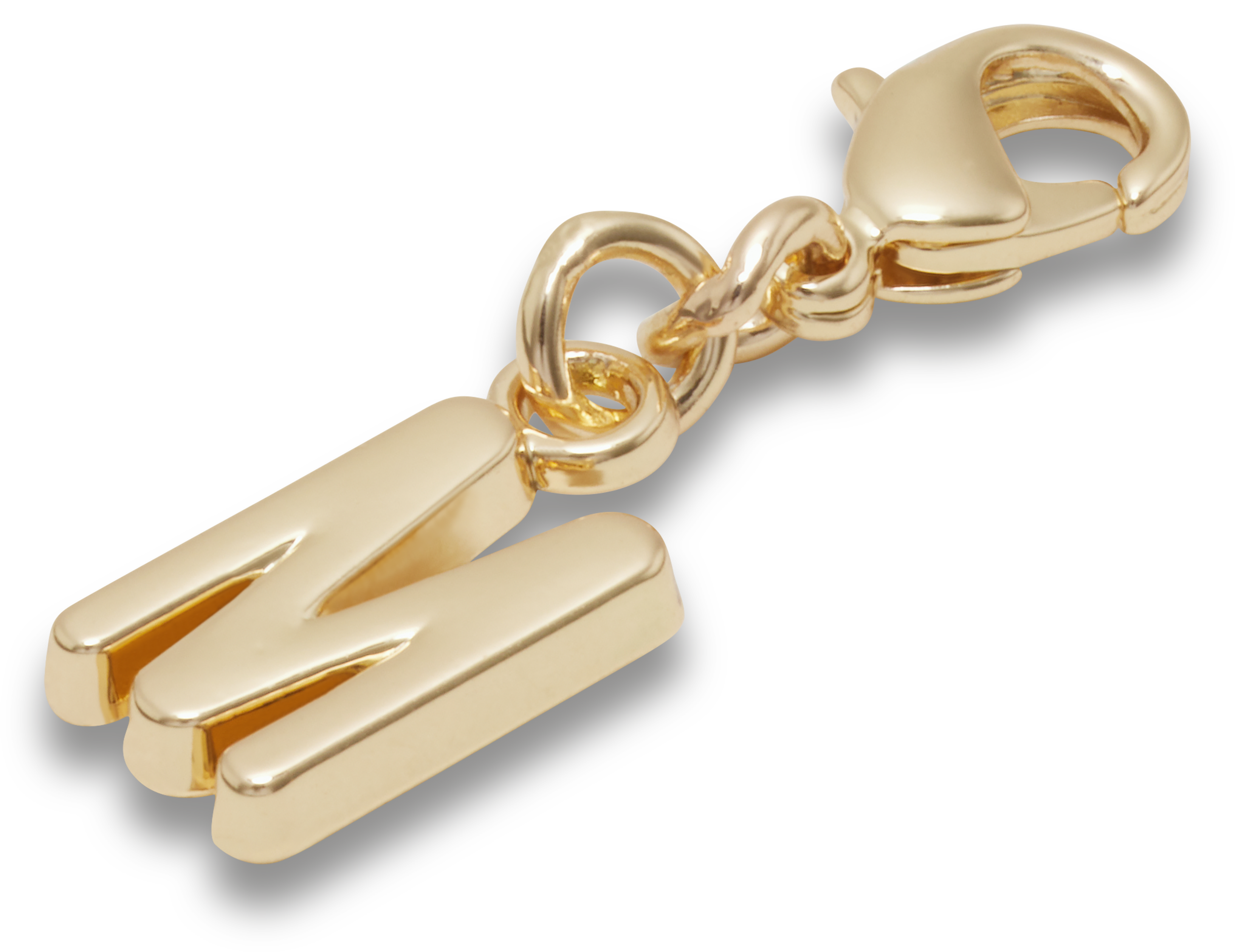 Gold Letter M Charm