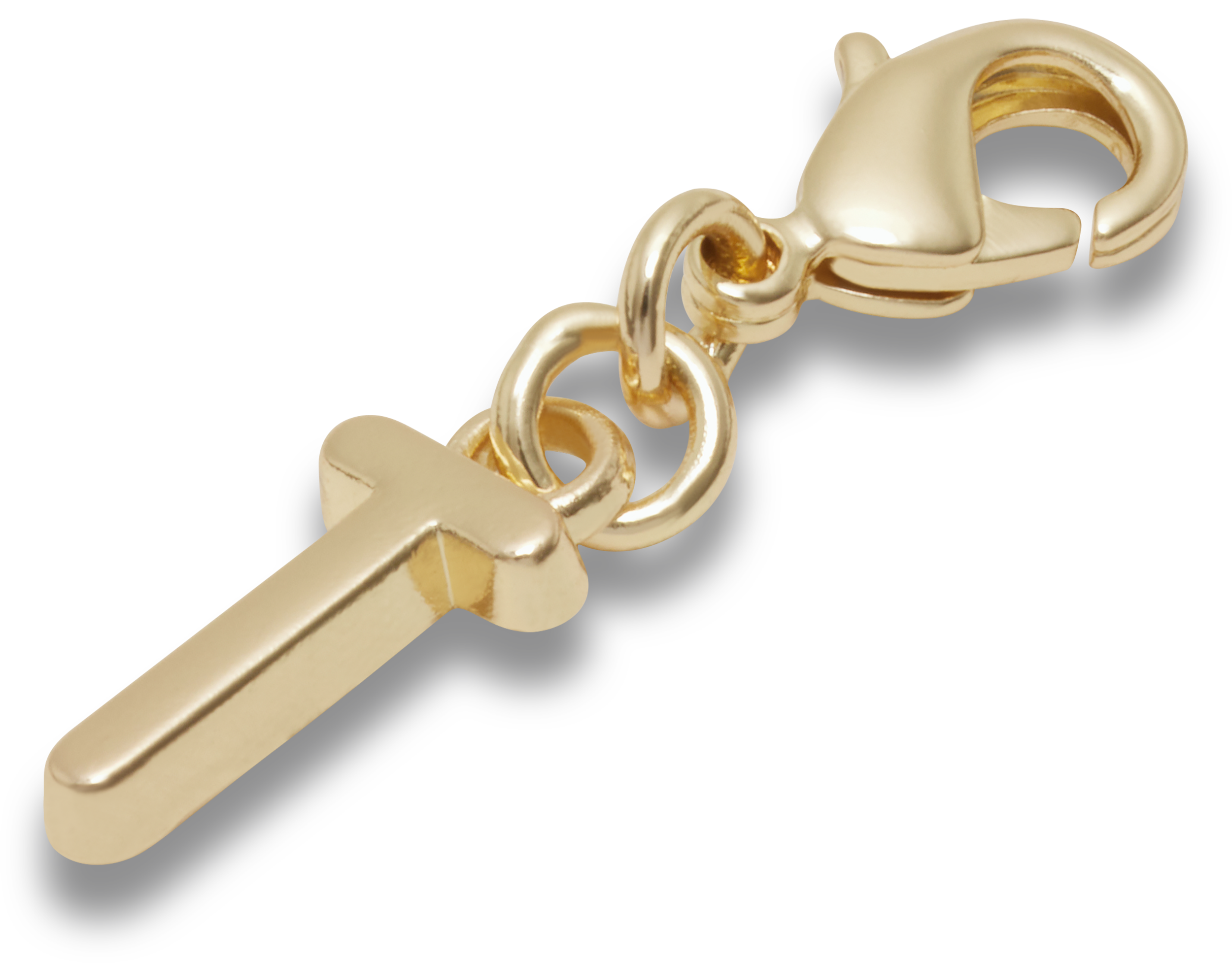 Gold Letter T Charm