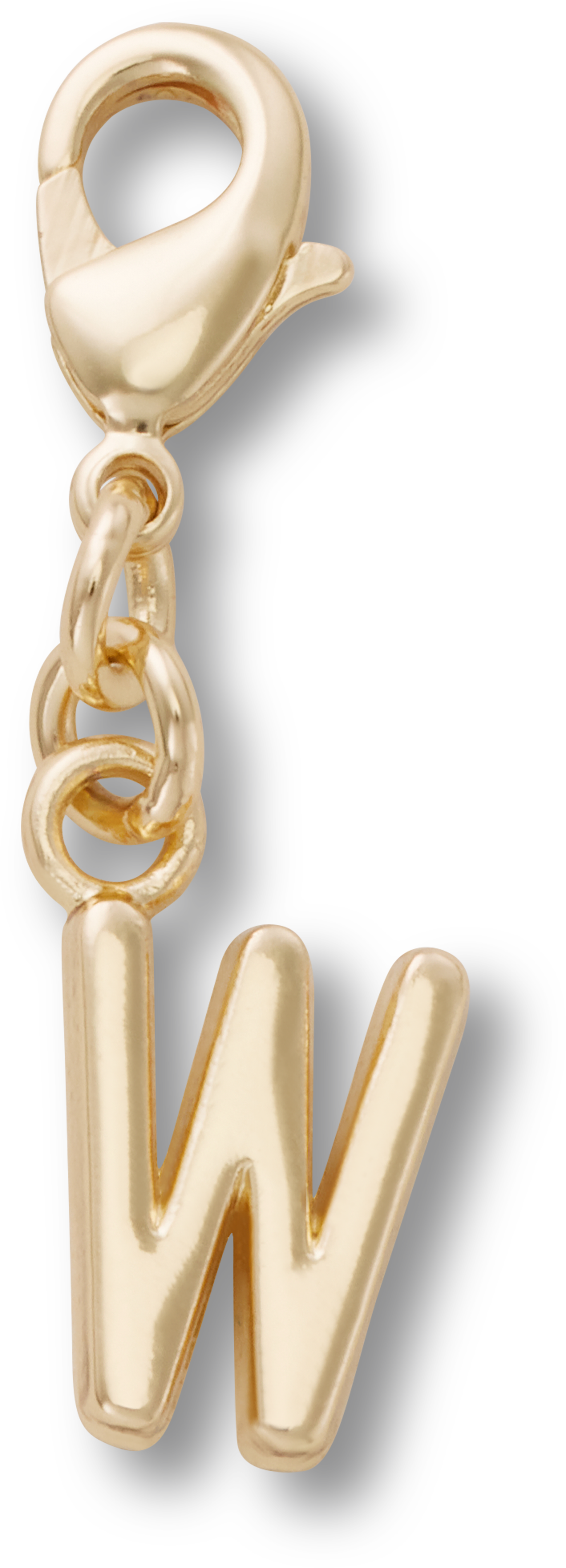 Gold Letter W Charm