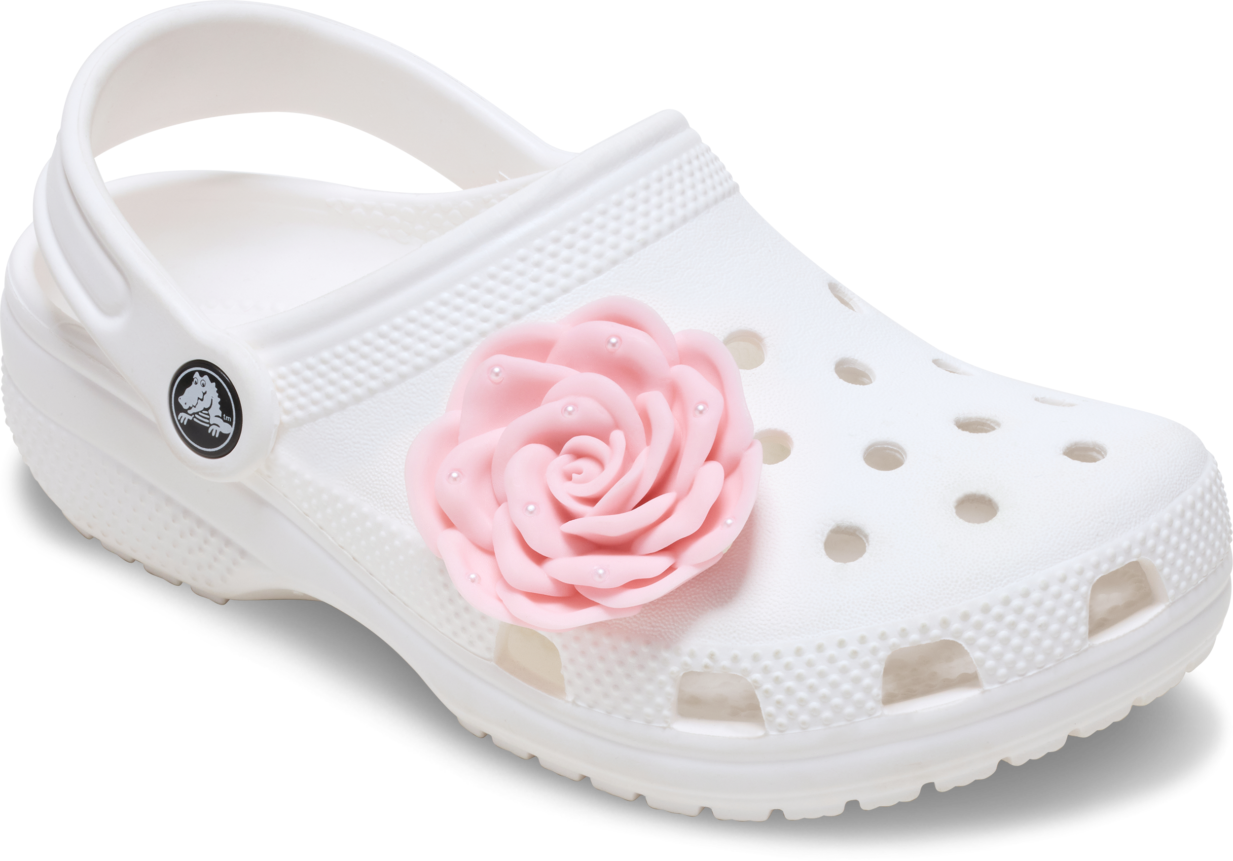 Pink Rose With Pearls
