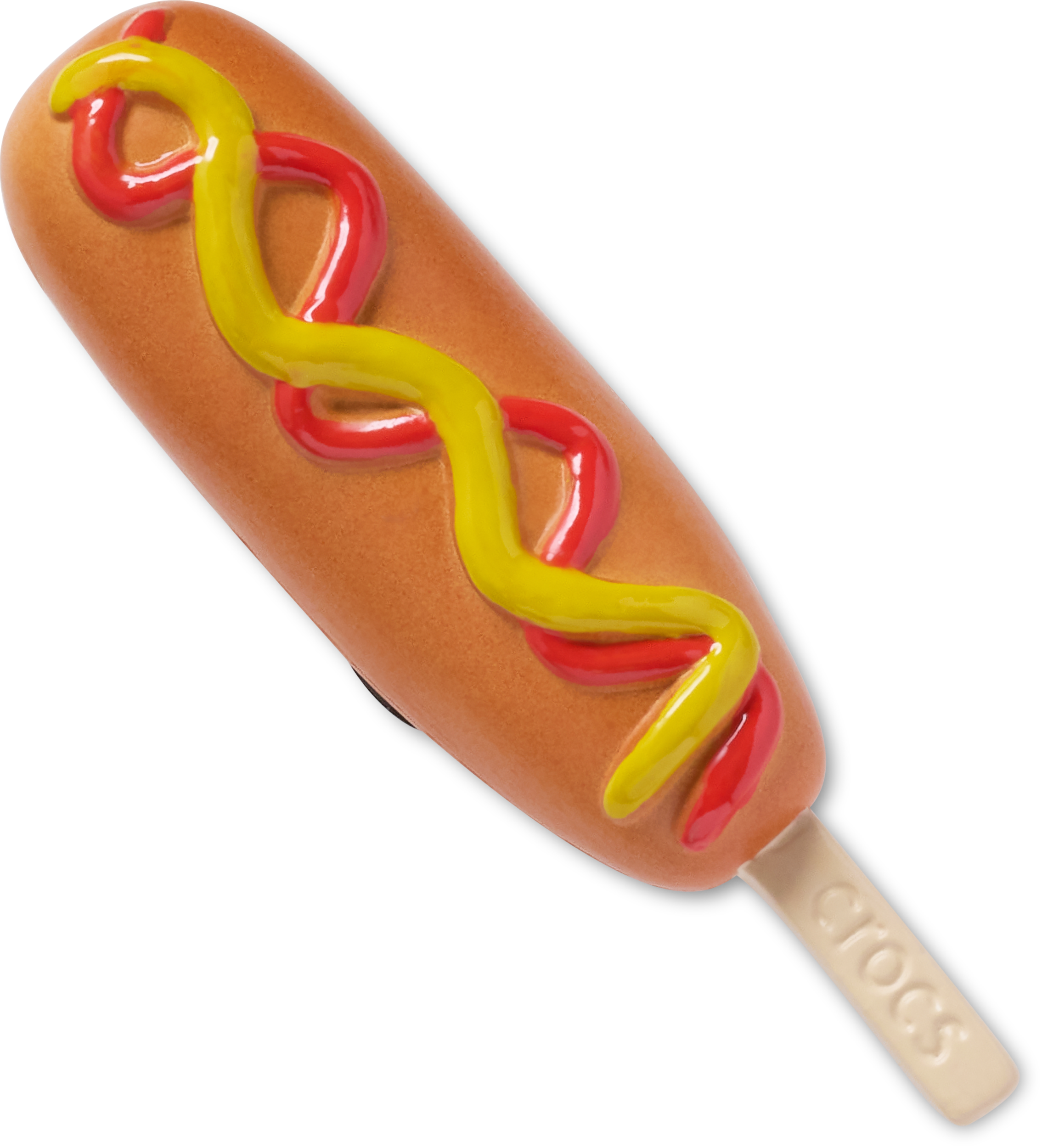 Corndog Dipped in Ketchup