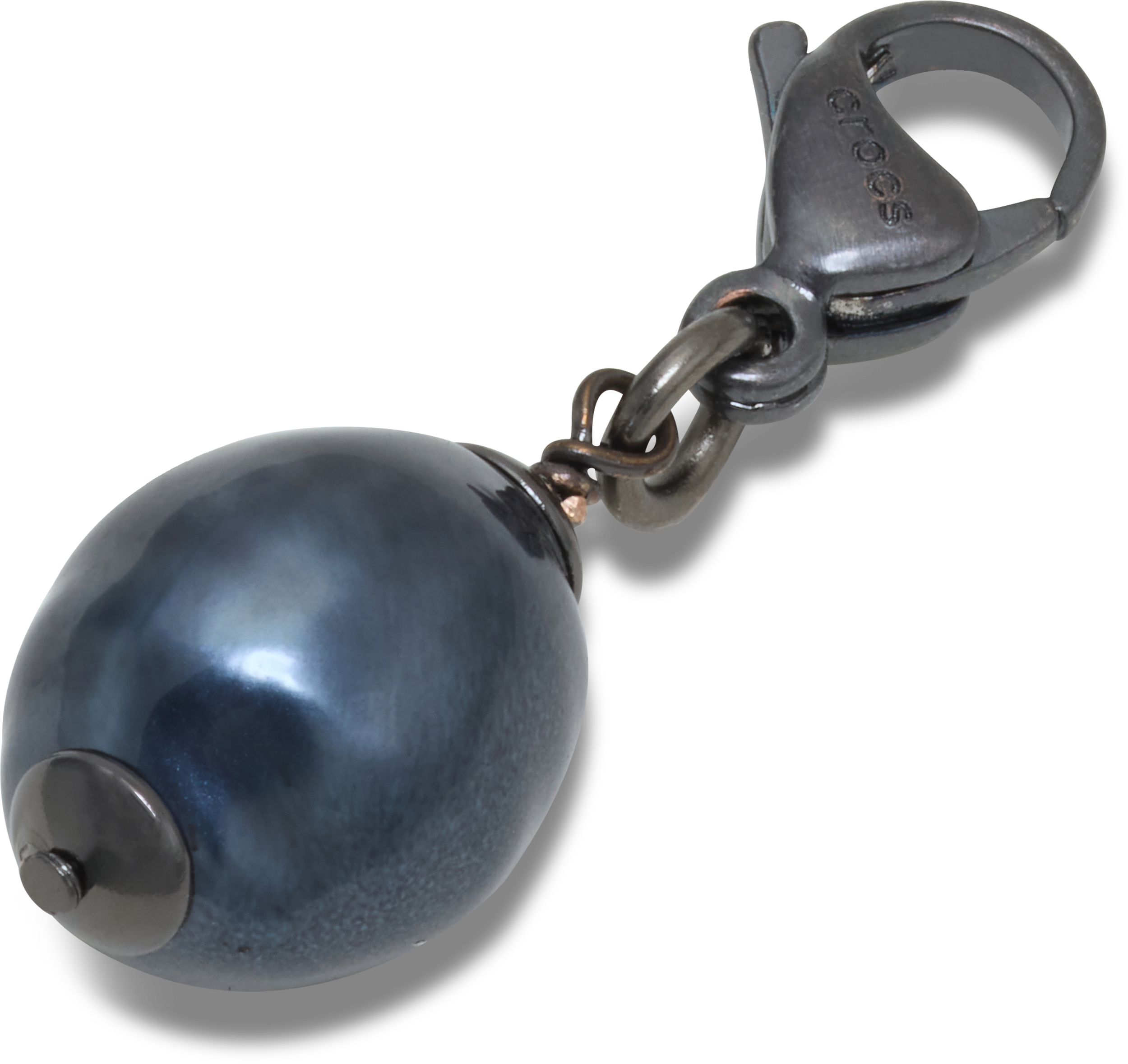 Silver Black SMT Pearl Charm