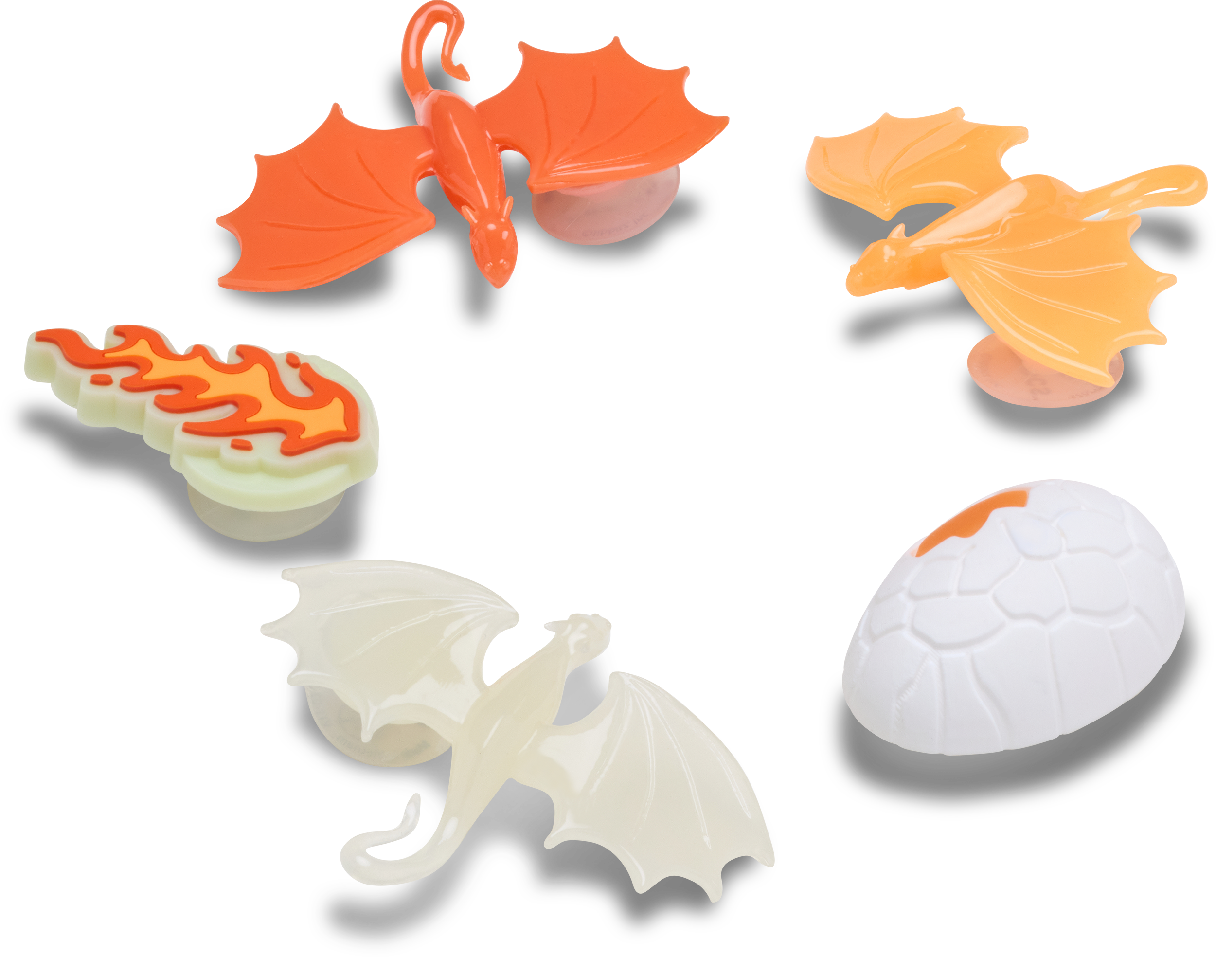 Glow In The Dark Dragon 5 Pack