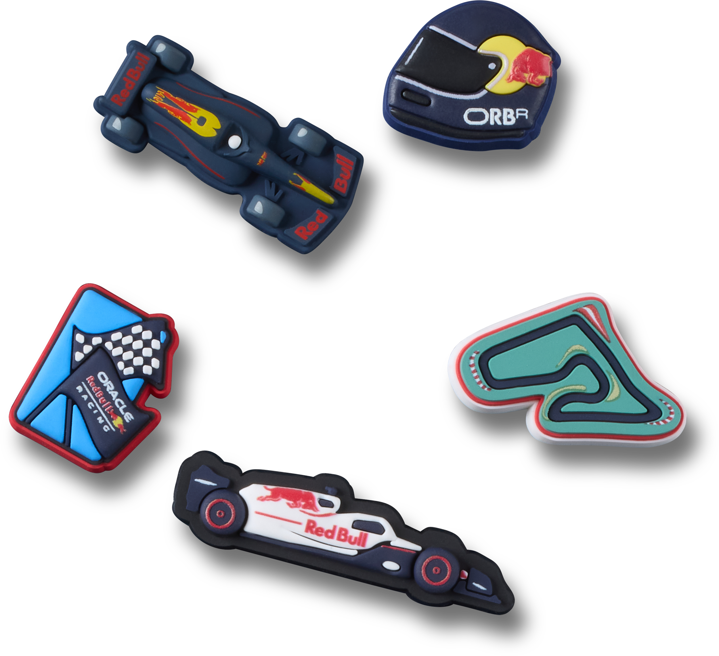 Oracle Red Bull Racing Crocs 5 Pack Jibbitz