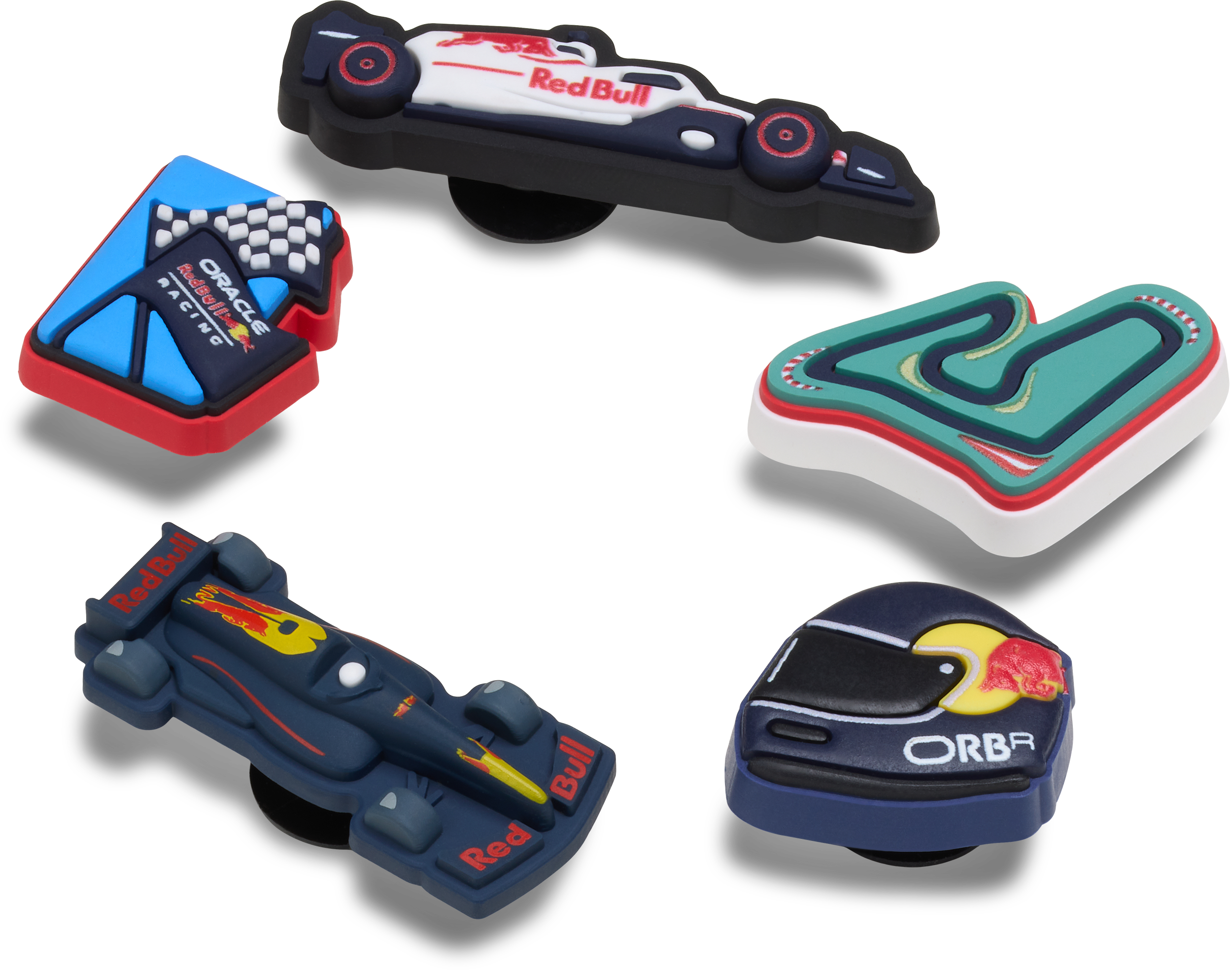 Oracle Red Bull Racing Crocs 5 Pack Jibbitz