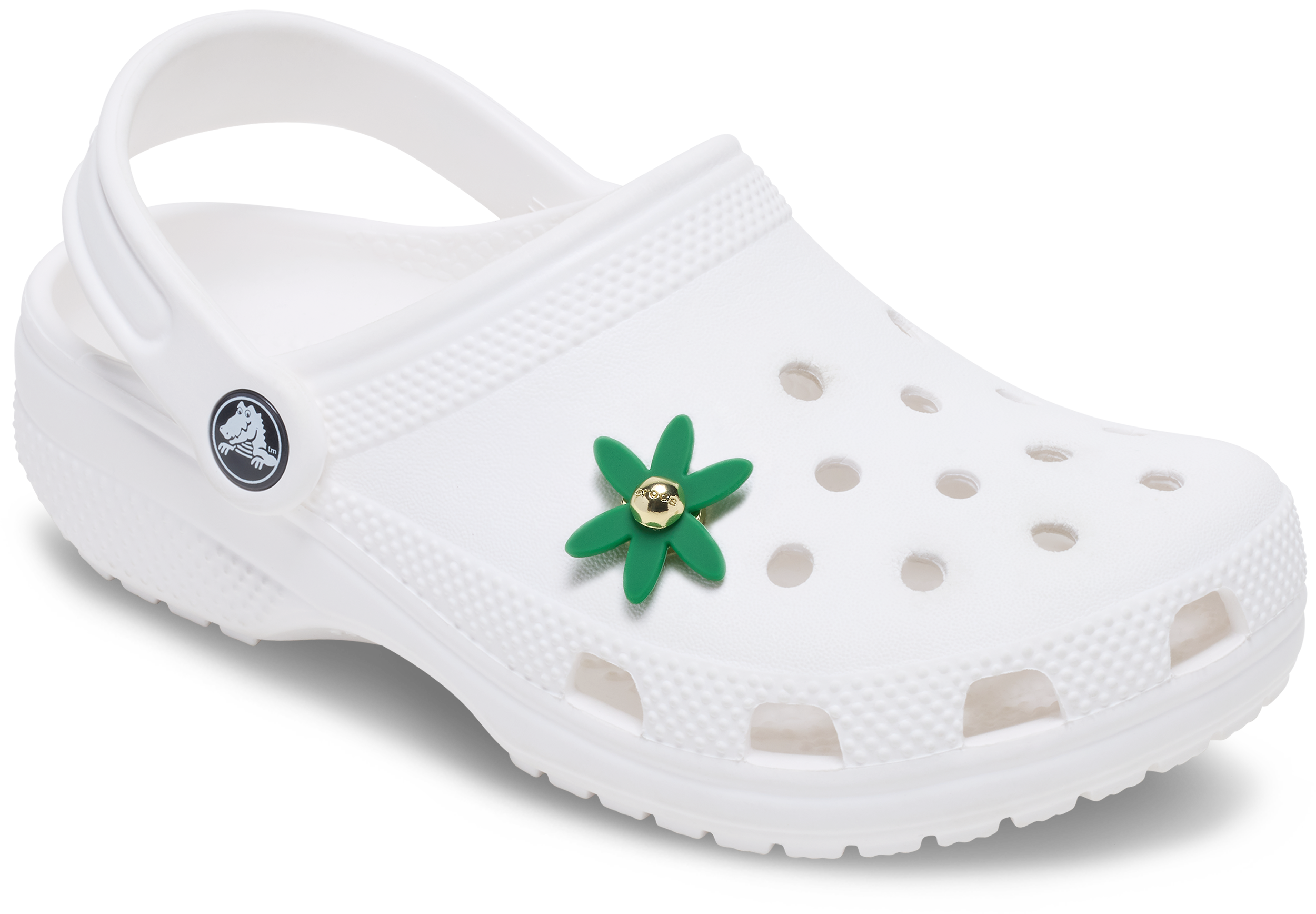 Retro Green Spinner Flower