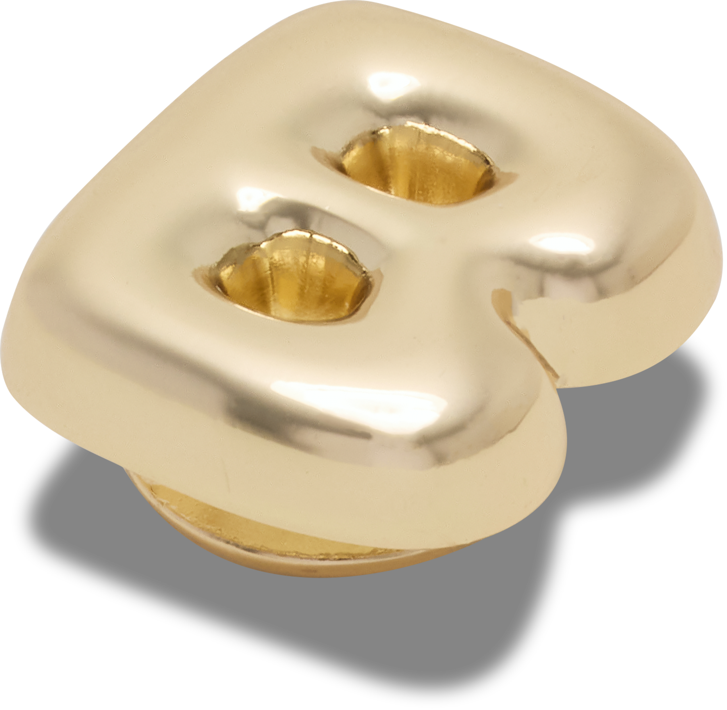 Gold Bubble Letter B