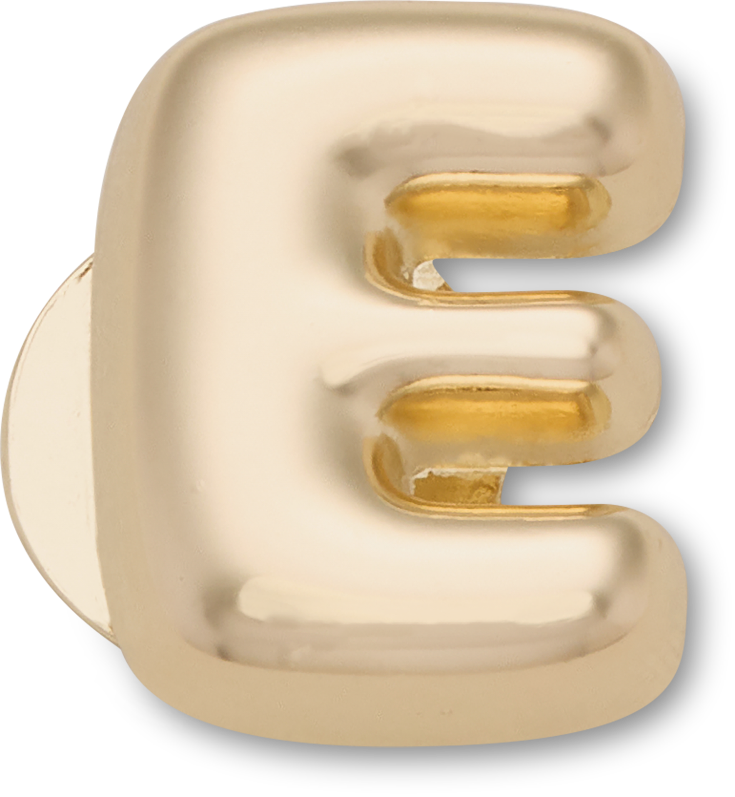 Gold Bubble Letter E