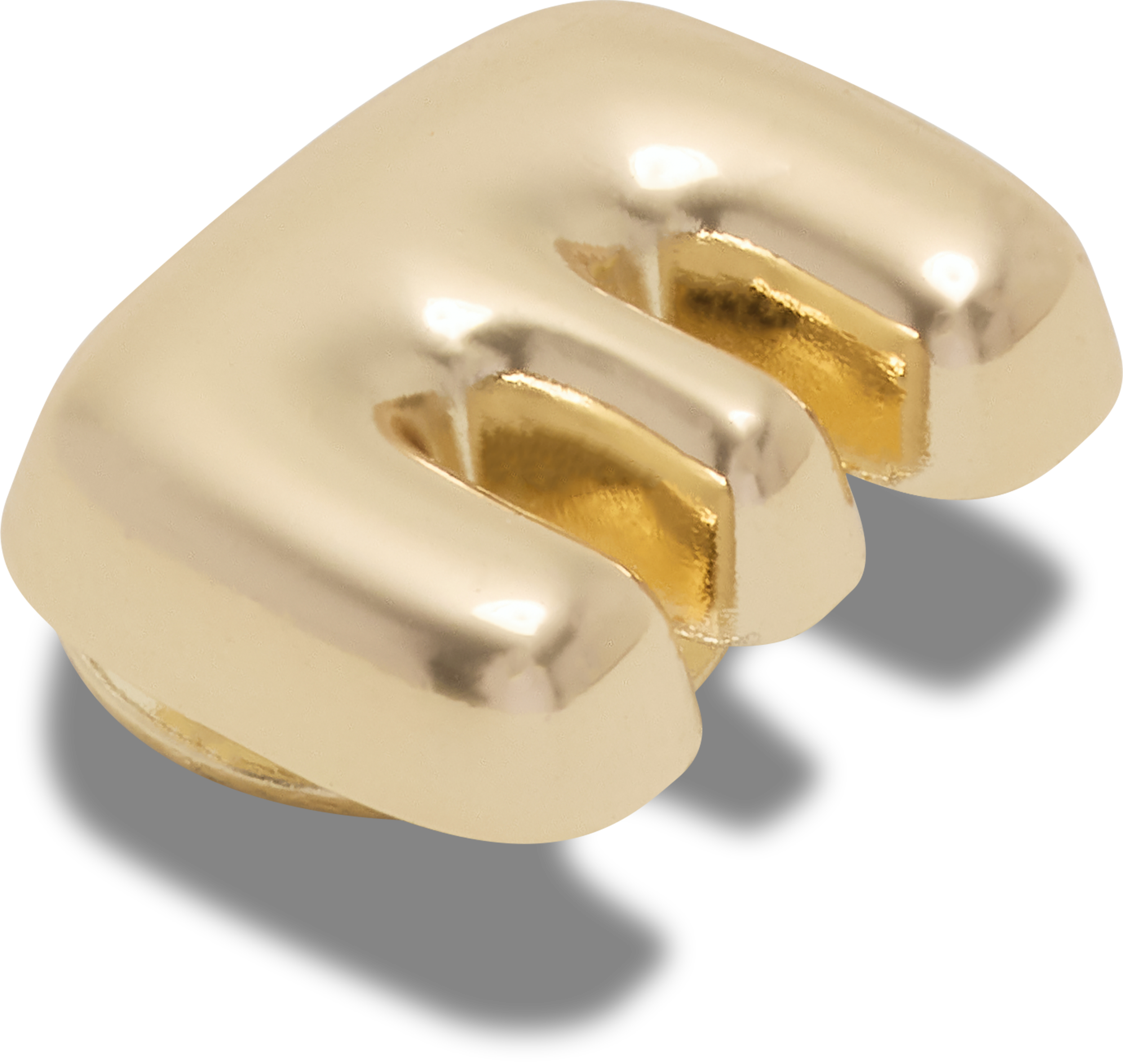 Gold Bubble Letter E