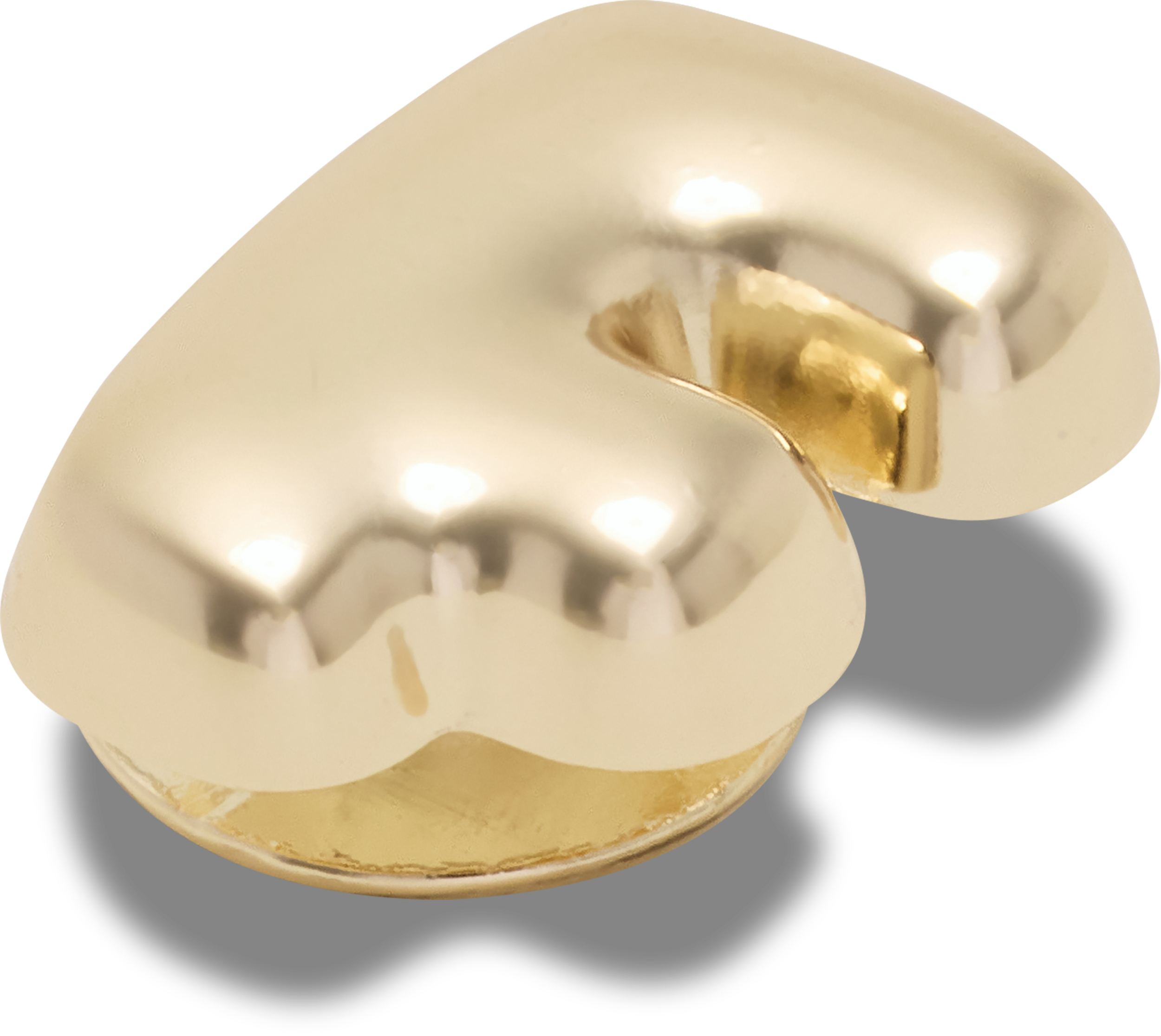 Gold Bubble Letter F