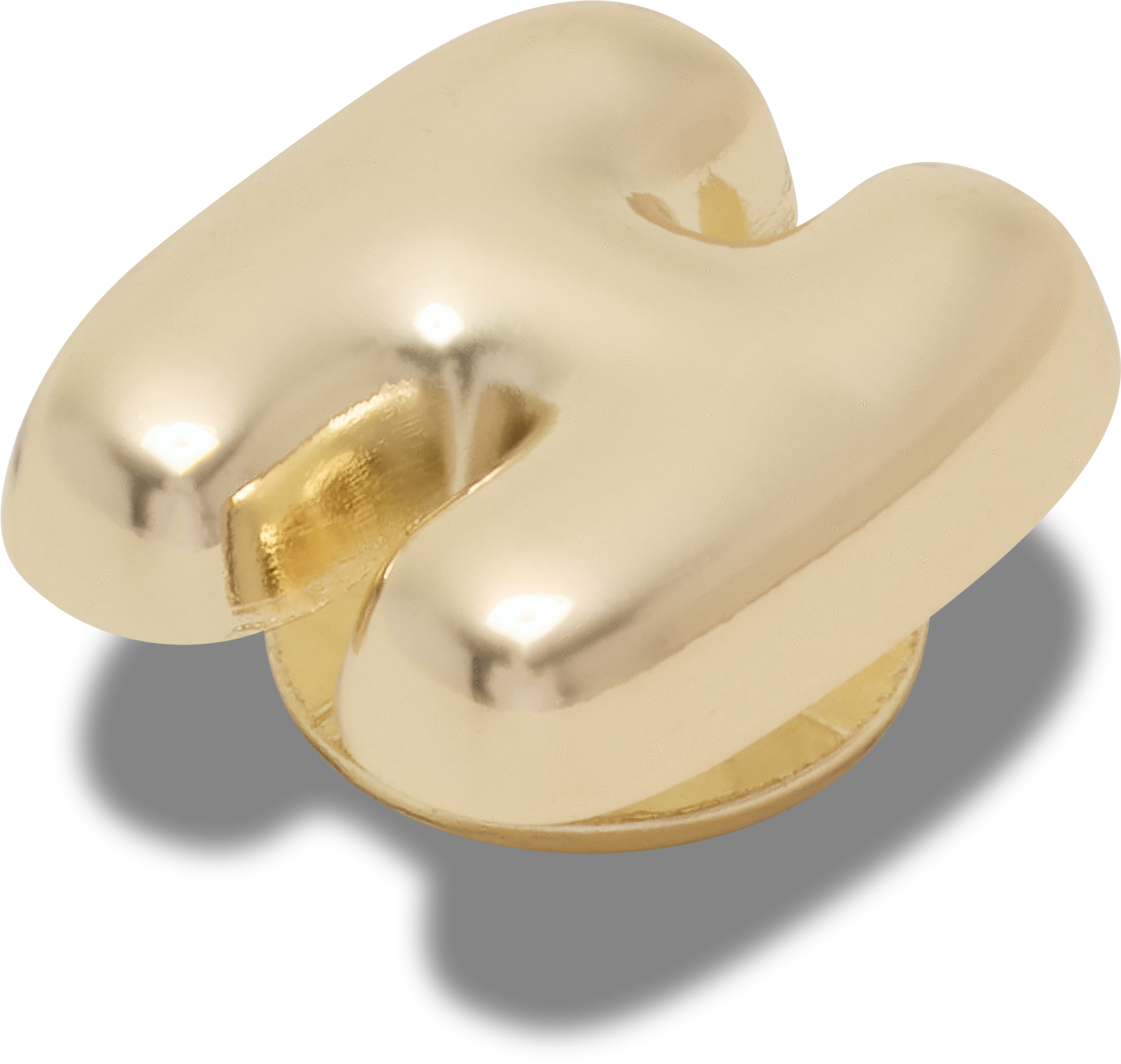 Gold Bubble Letter H
