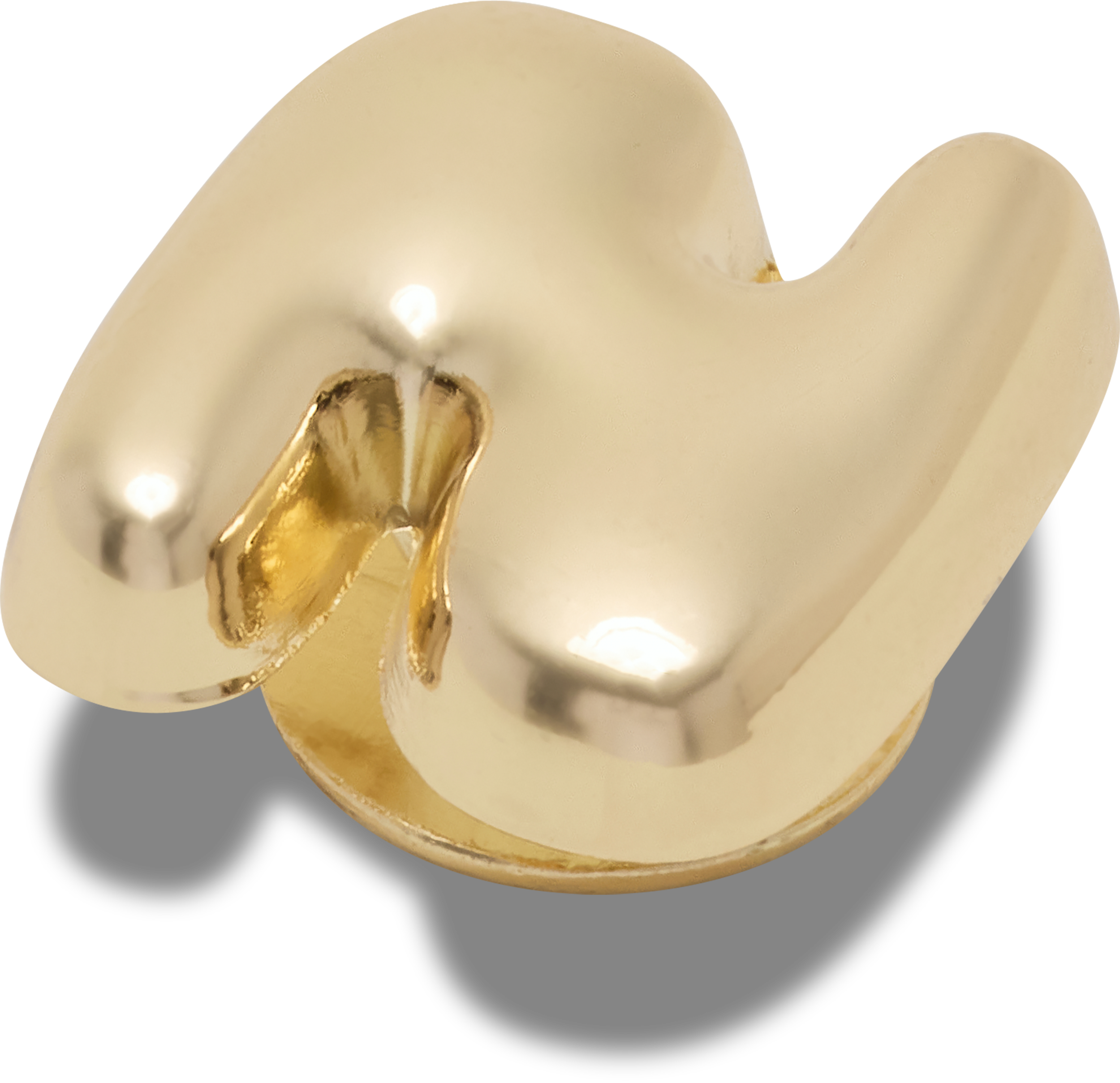 Gold Bubble Letter N