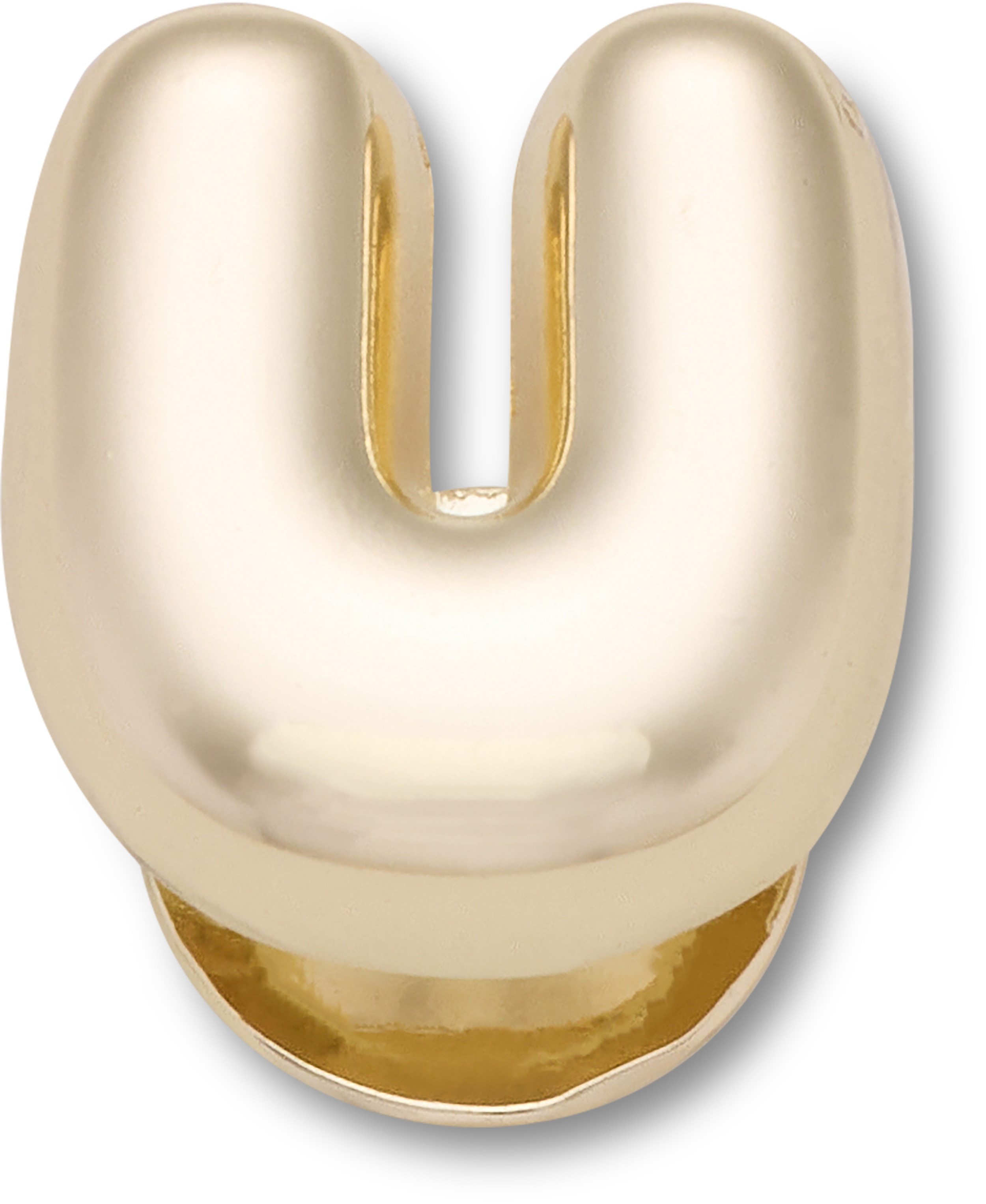 Gold Bubble Letter U