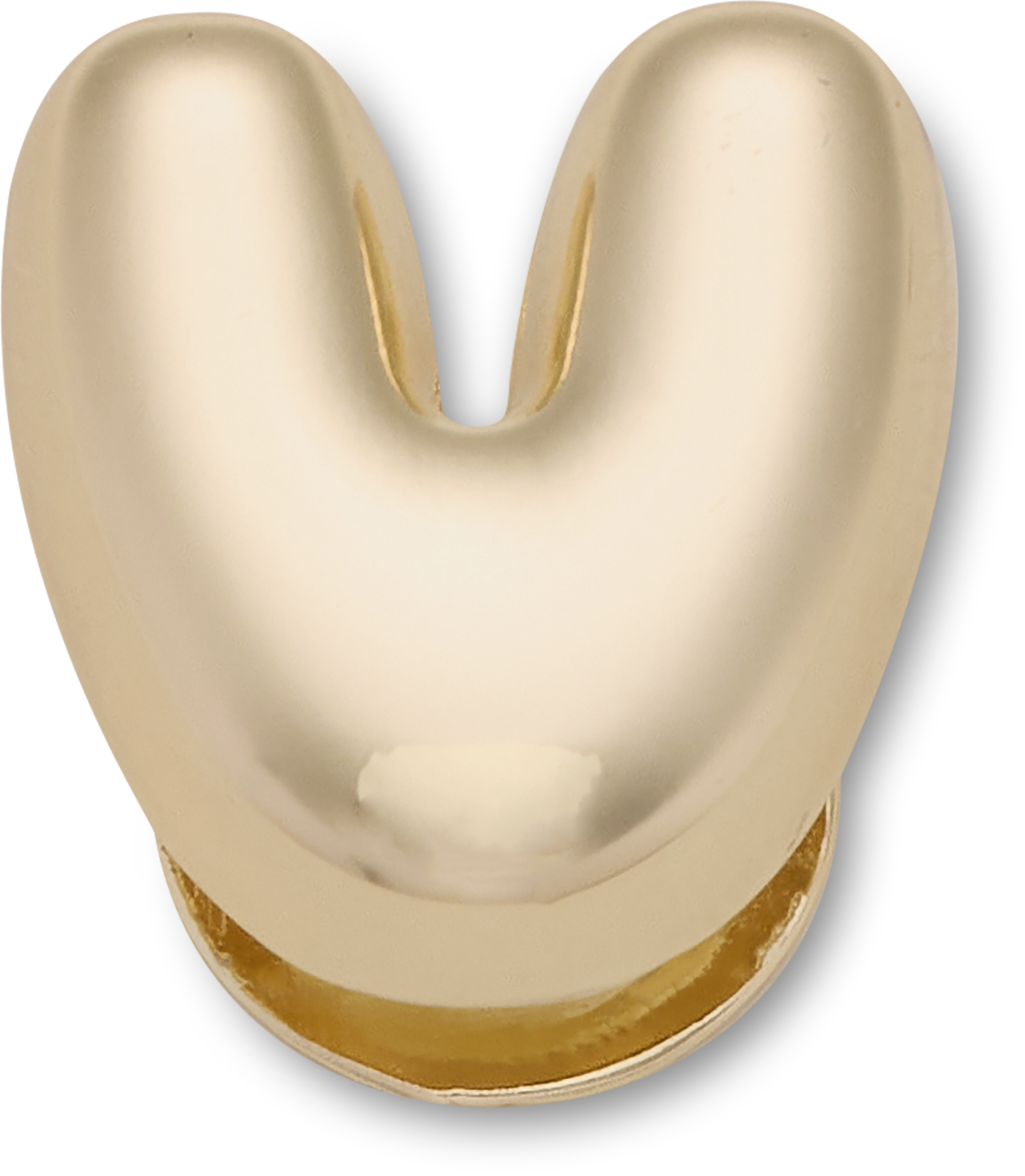 Gold Bubble Letter V
