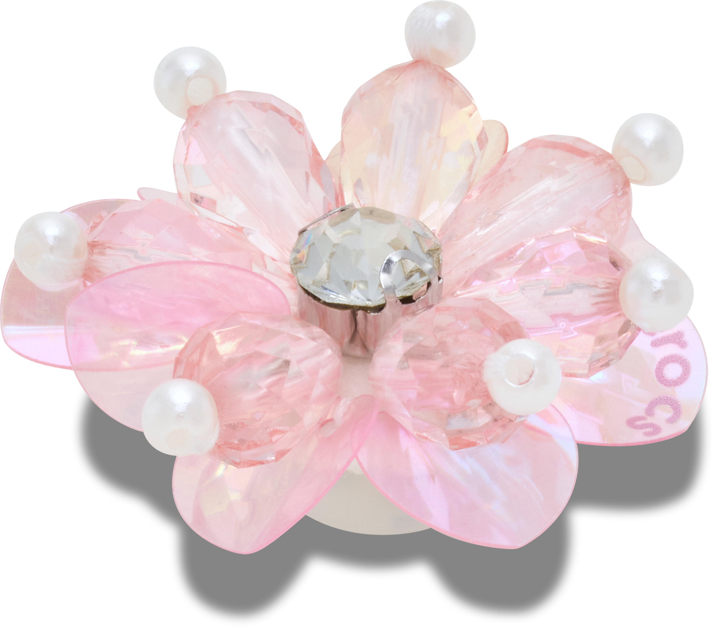 Pink Sequin and Pearl Flower
