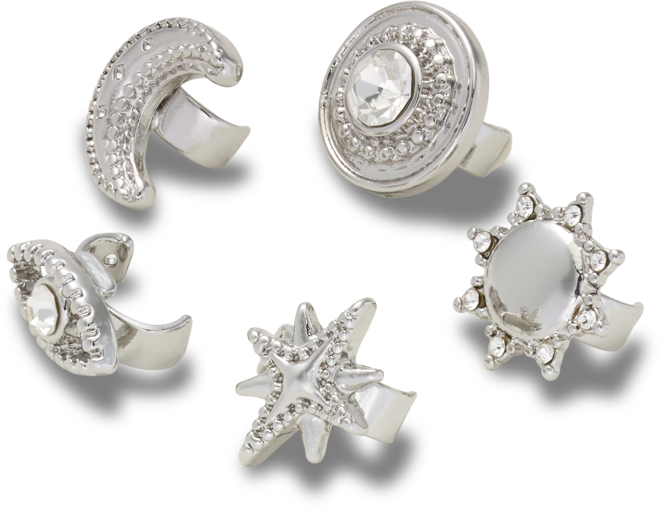 Sandal C Charms Silver Icons 5 Pack