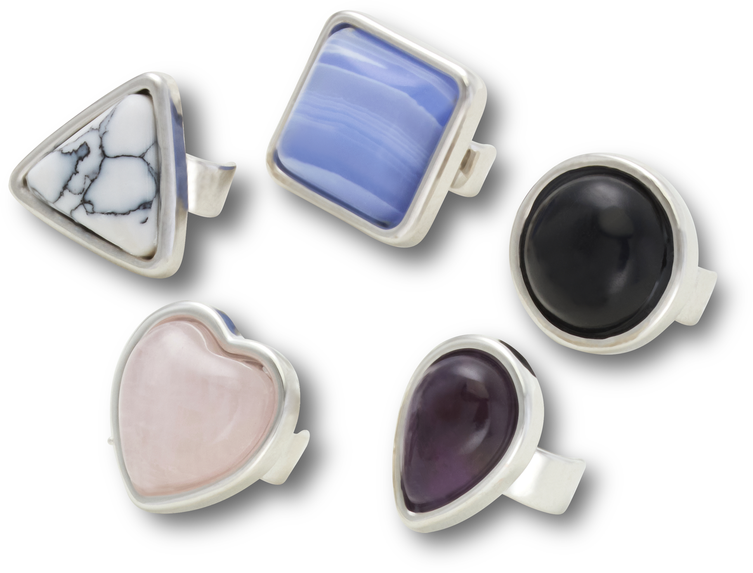 Sandal C Charms Gem Shapes 5 Pack