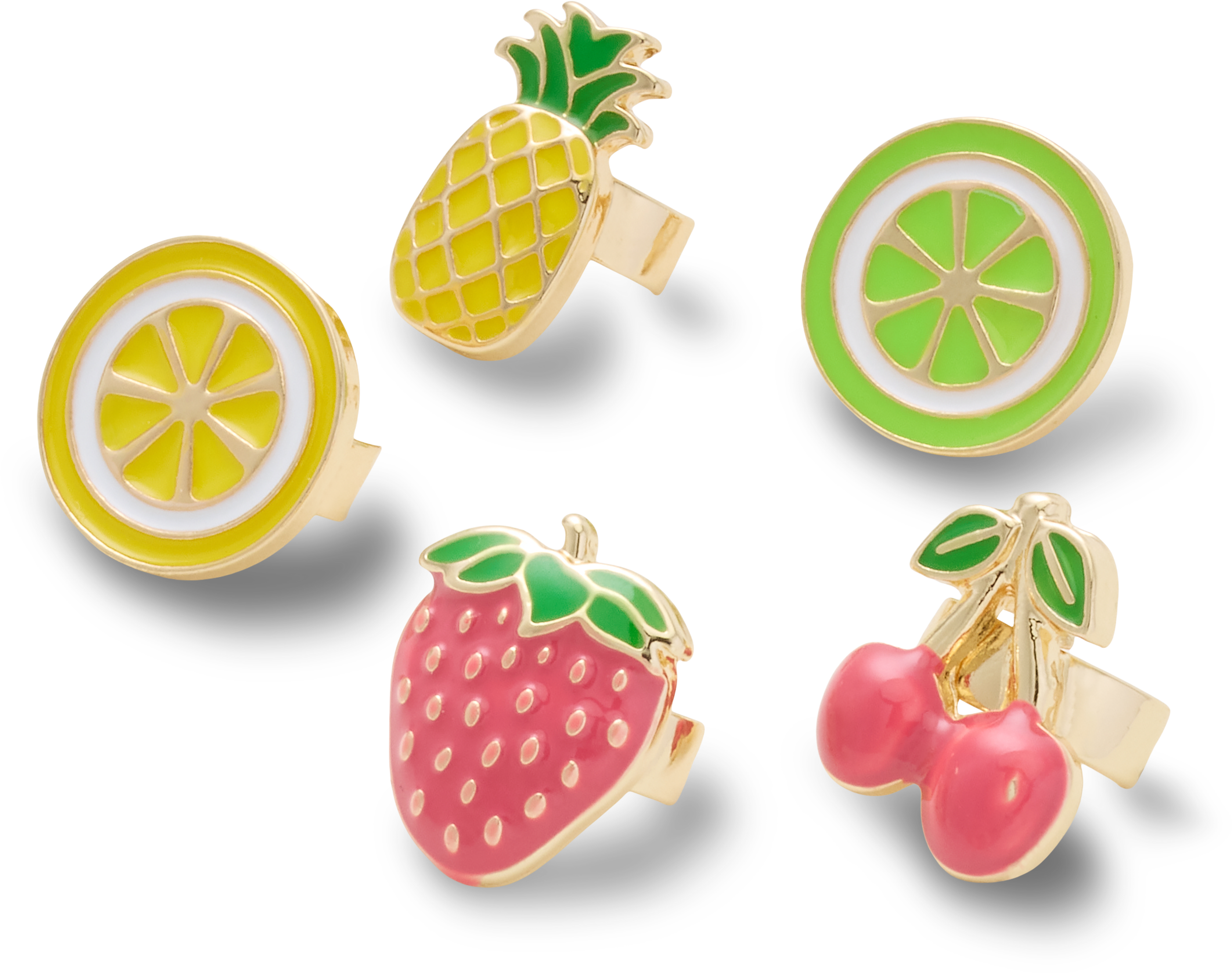 Sandal C Charms Enamel Fruit 5 Pack