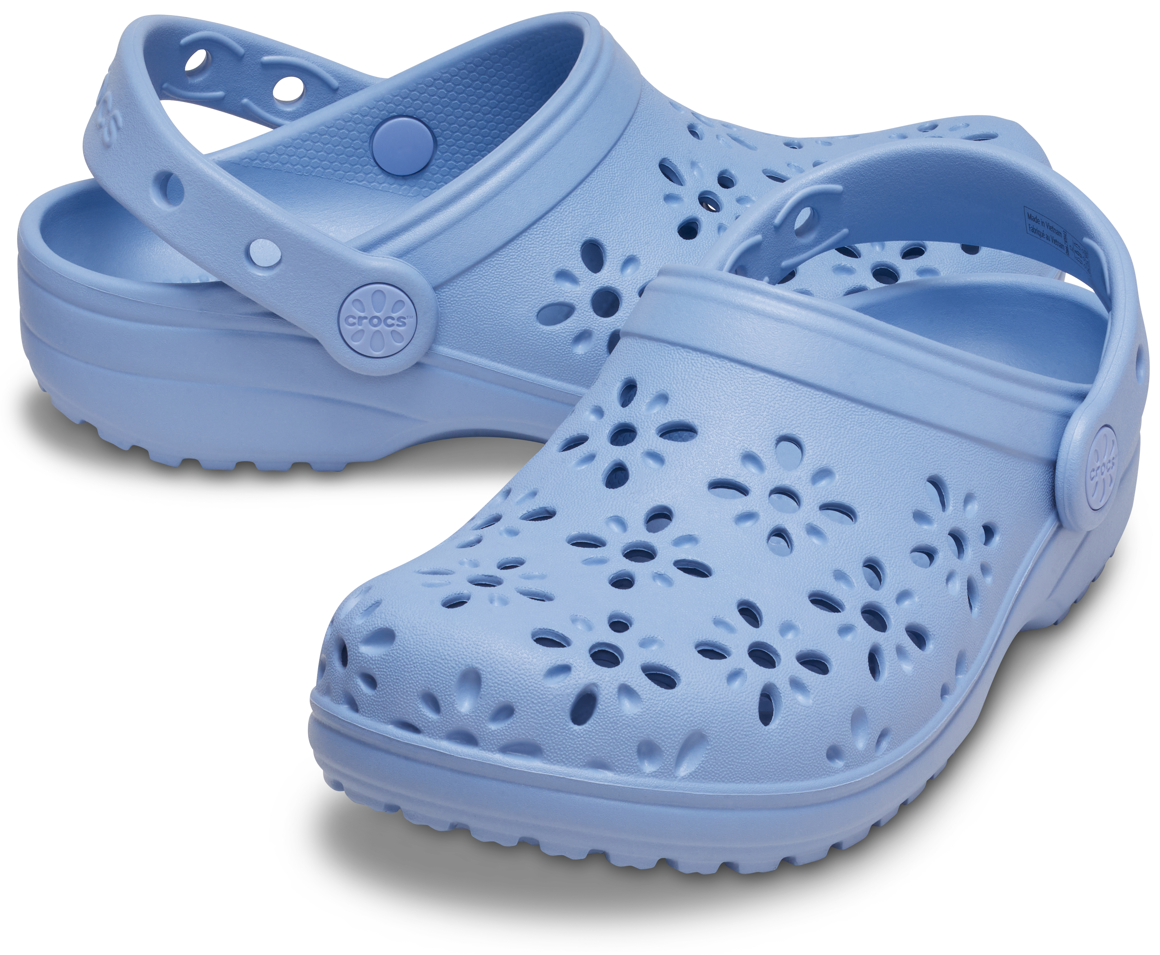 Kids' Classic Floral Cut-Out Clog