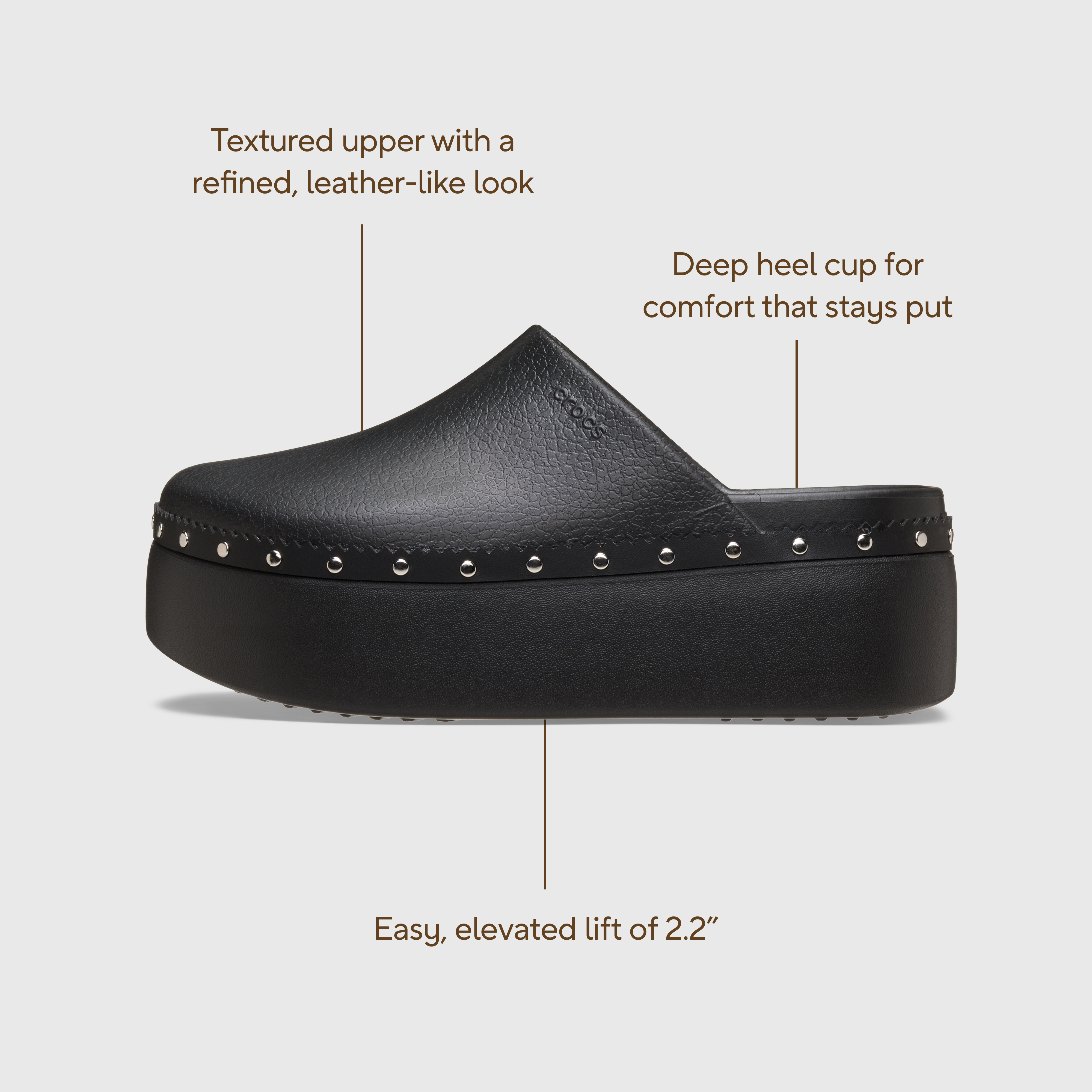 Dylan Platform Studded Clog