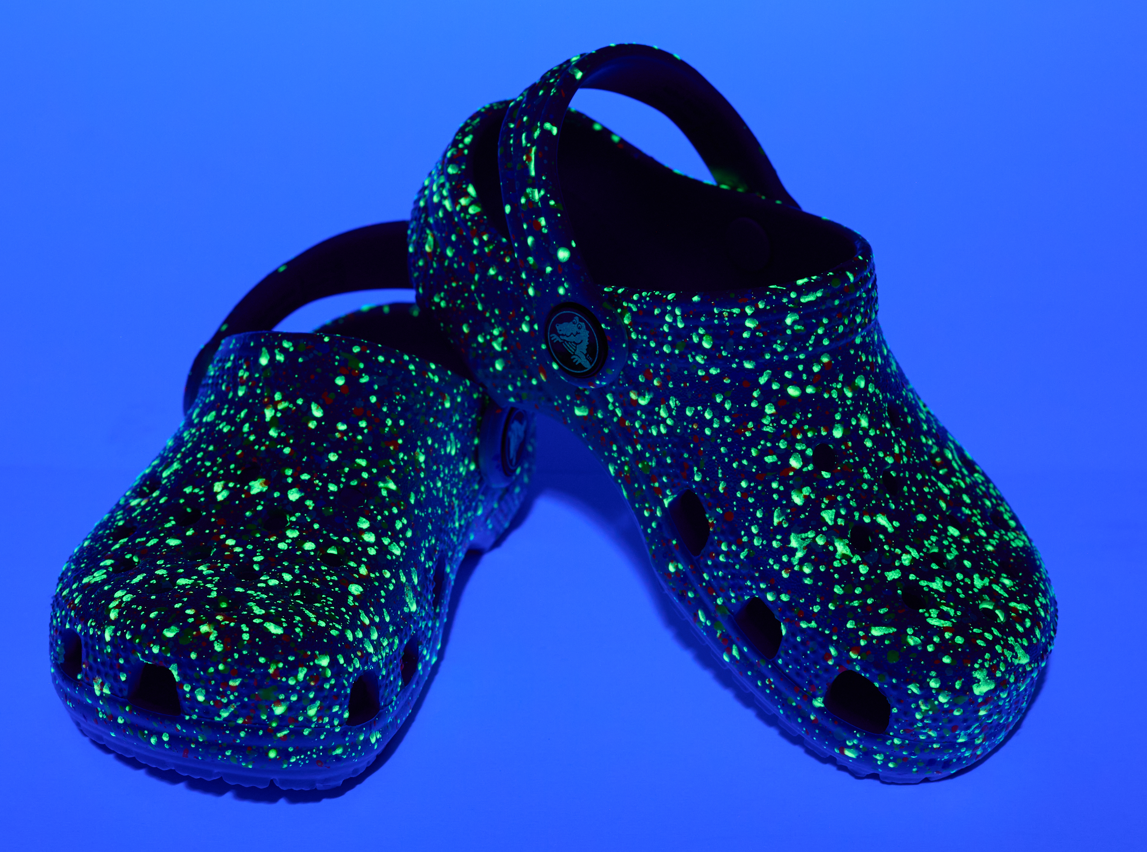 Kids' Classic Glow Paint Splatter Clog