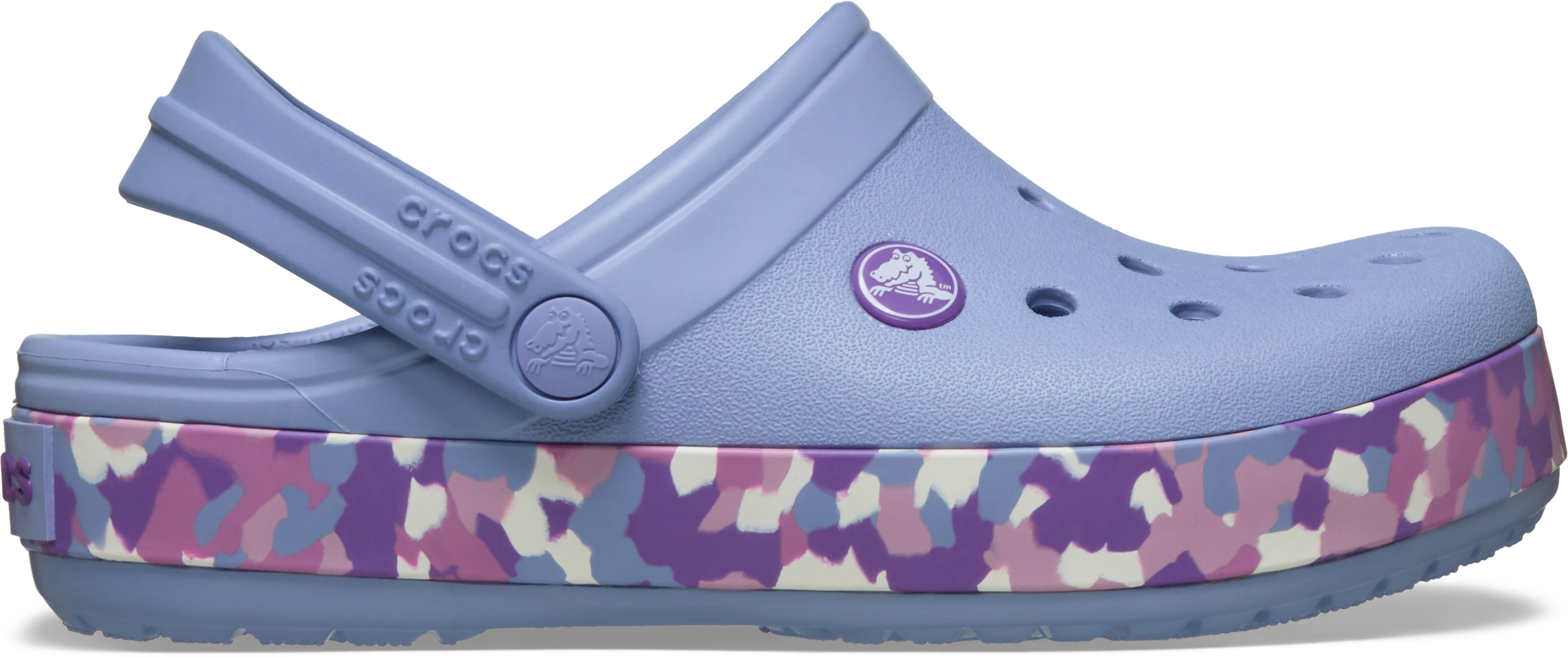 Kids' Crocband Glow Confetti Band Clog