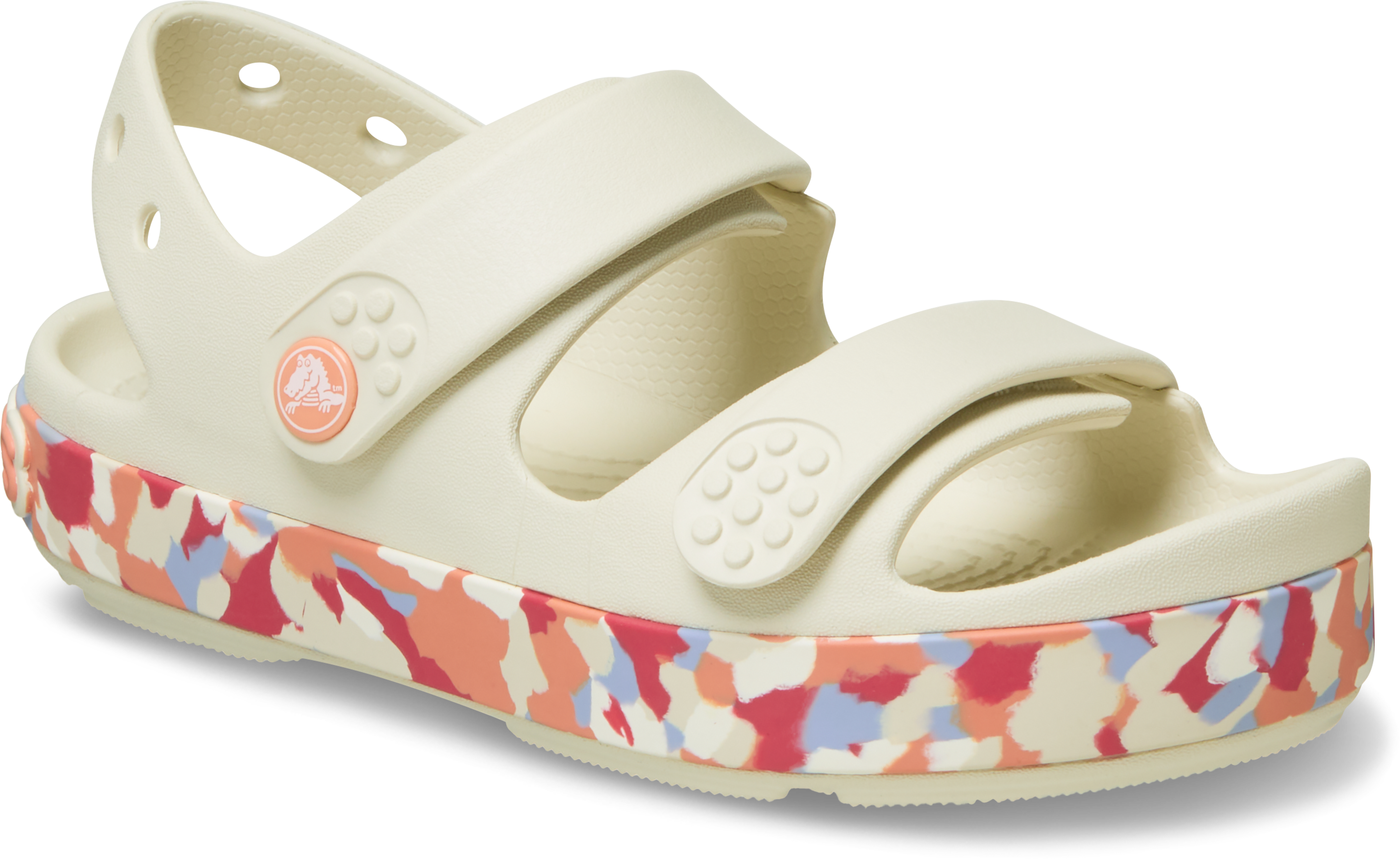Kids’ Crocband™ Cruiser Glow Confetti Band Sandal.