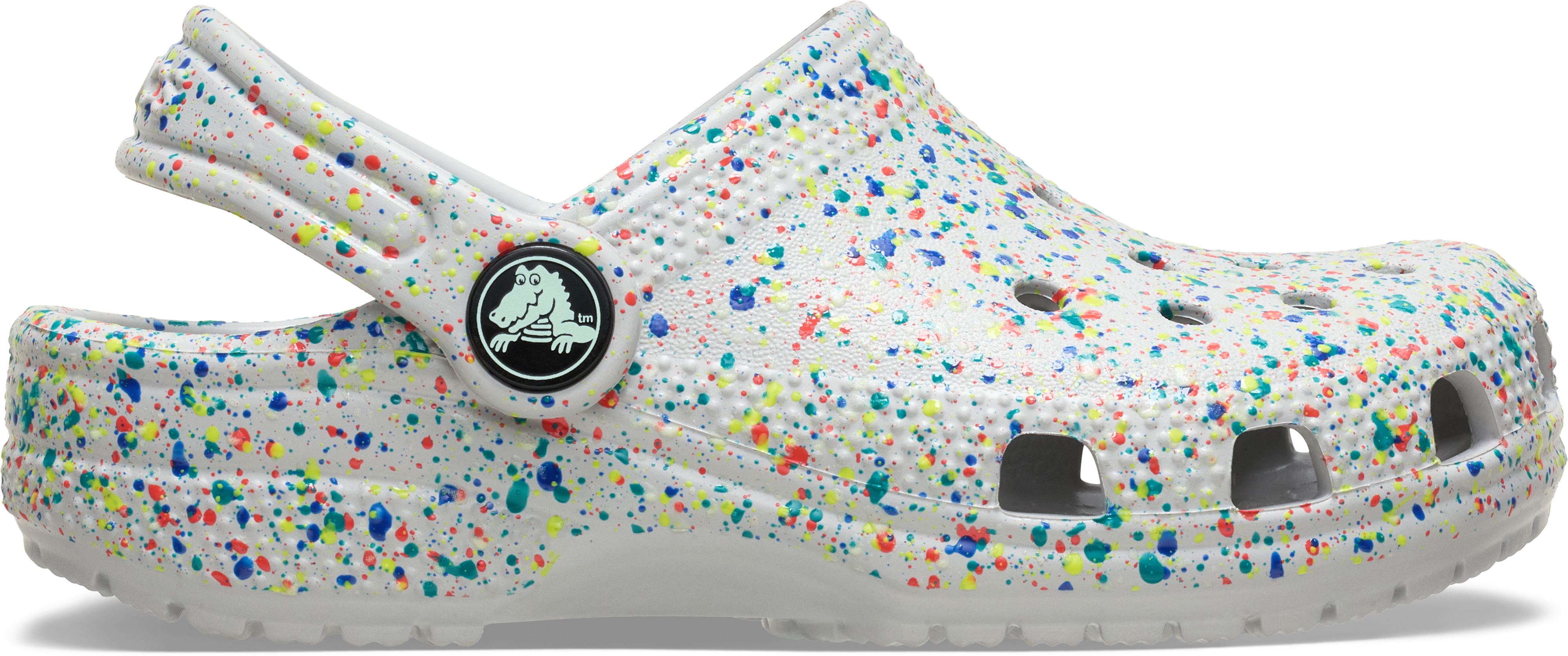 Toddler Classic Glow Paint Splatter Clog