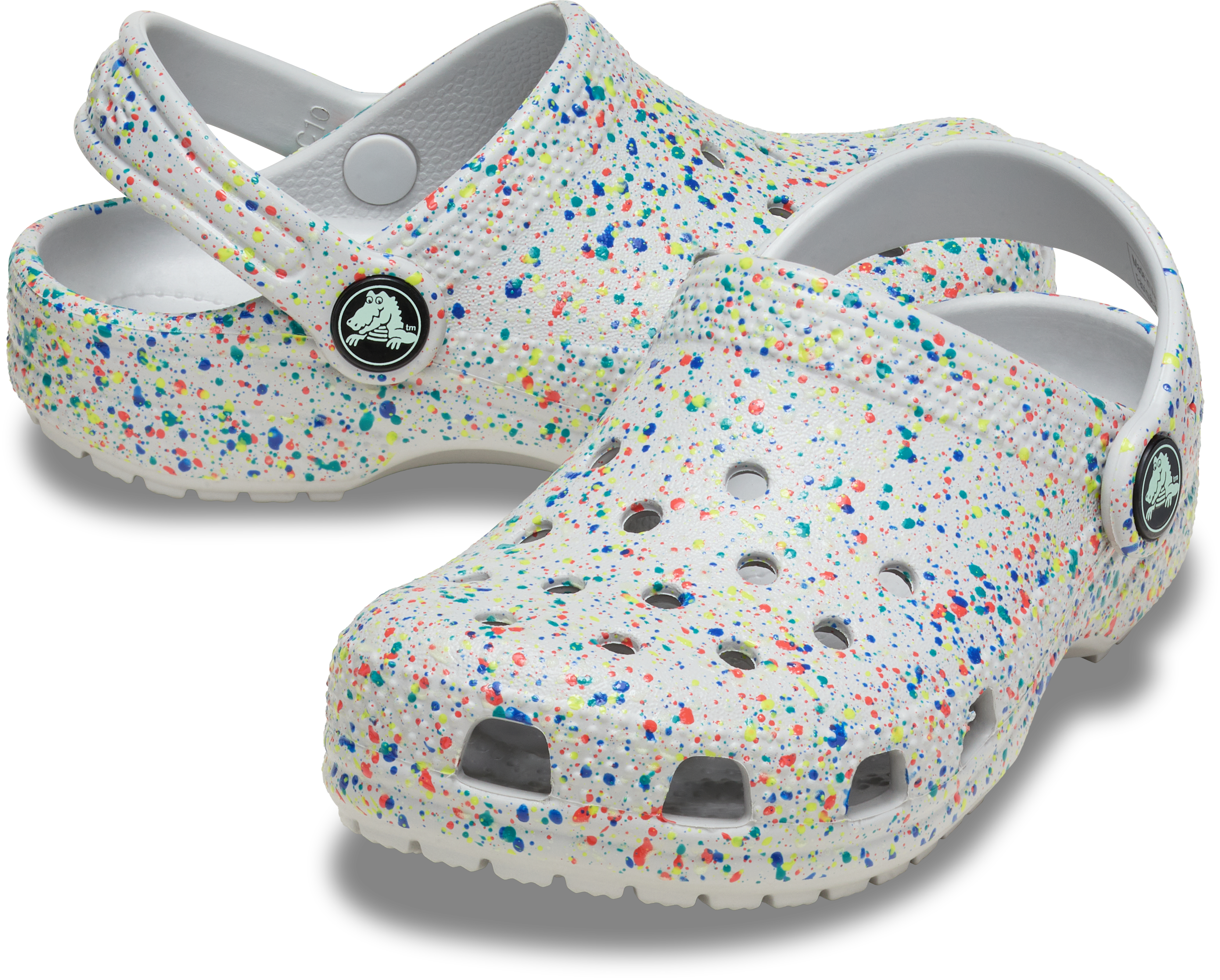 Toddler Classic Glow Paint Splatter Clog