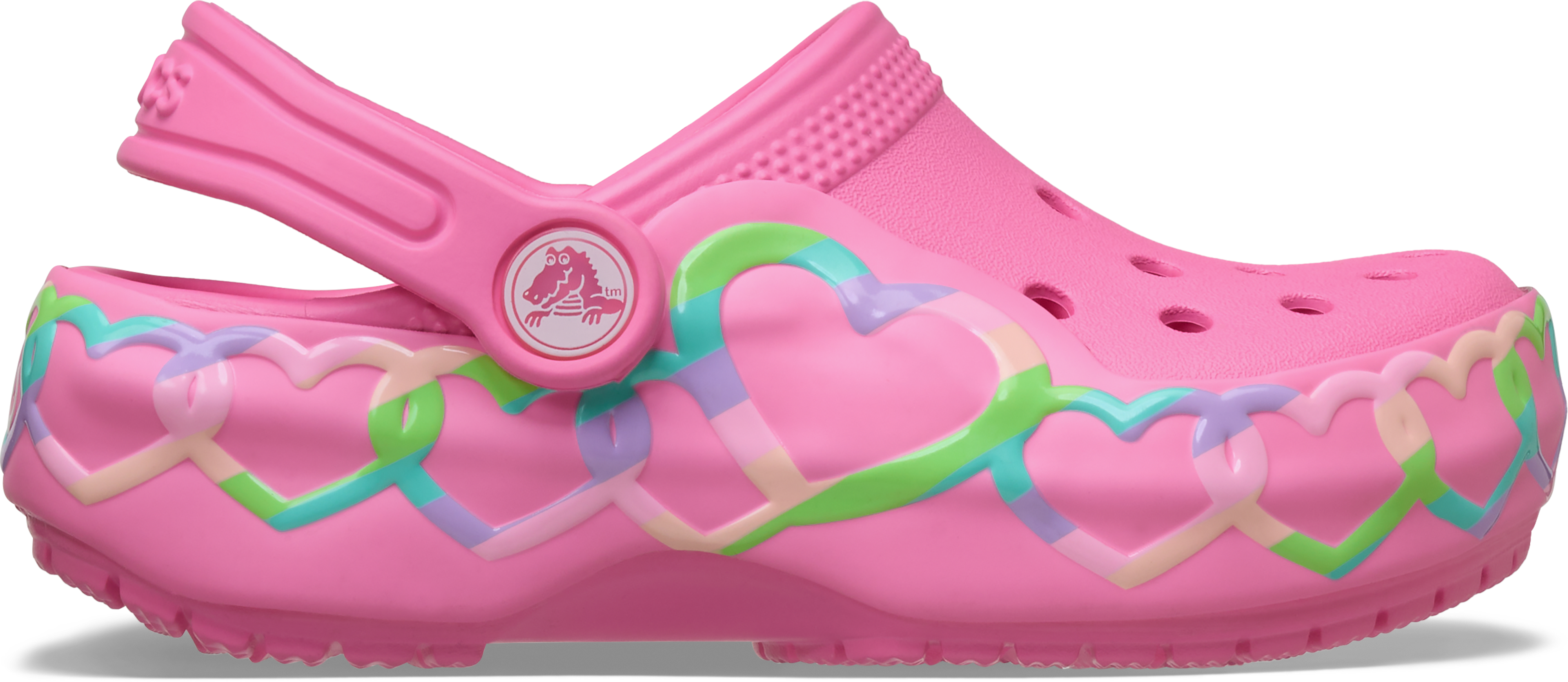 Toddler Classic Heart Lights Clog