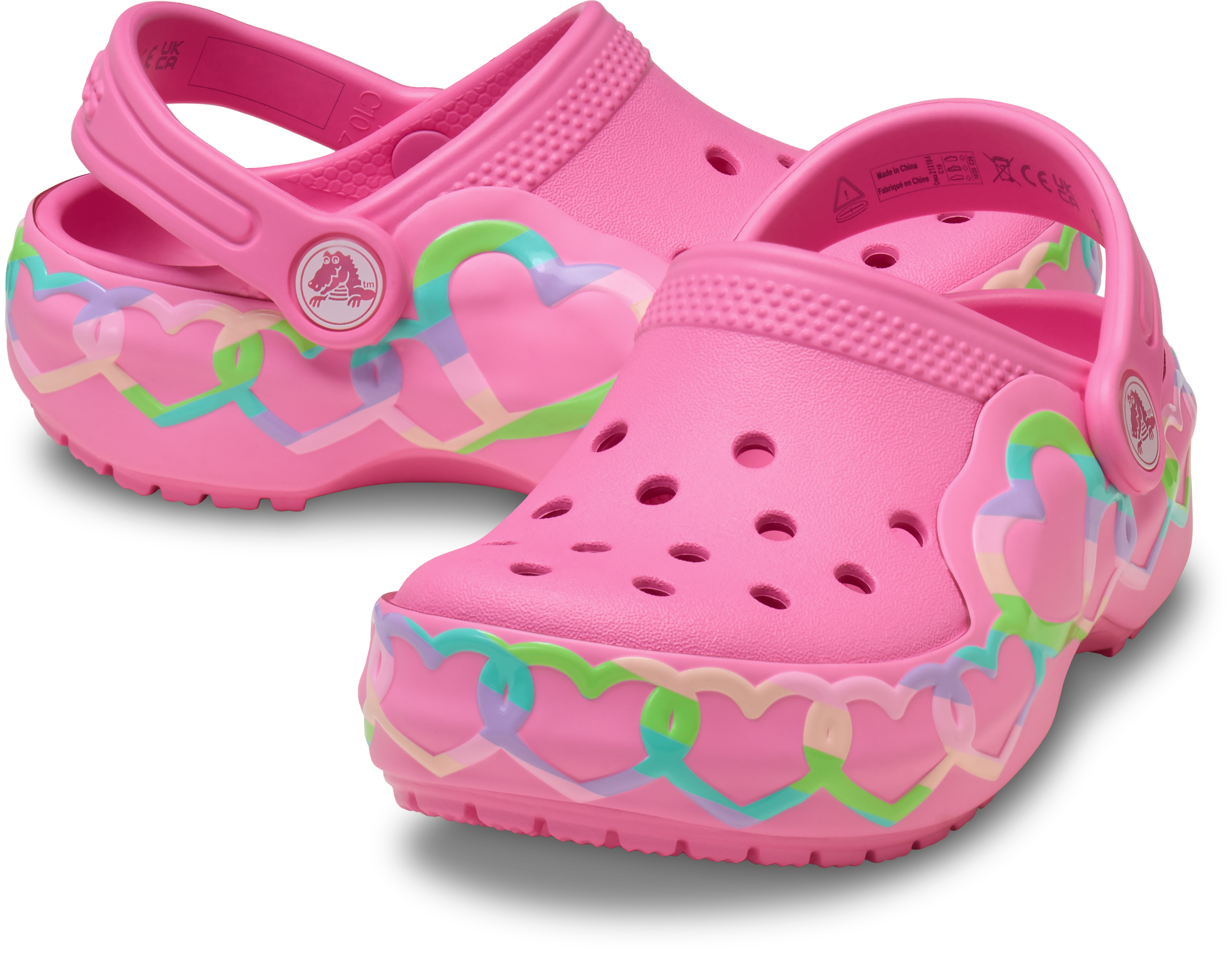 Toddler Classic Heart Lights Clog