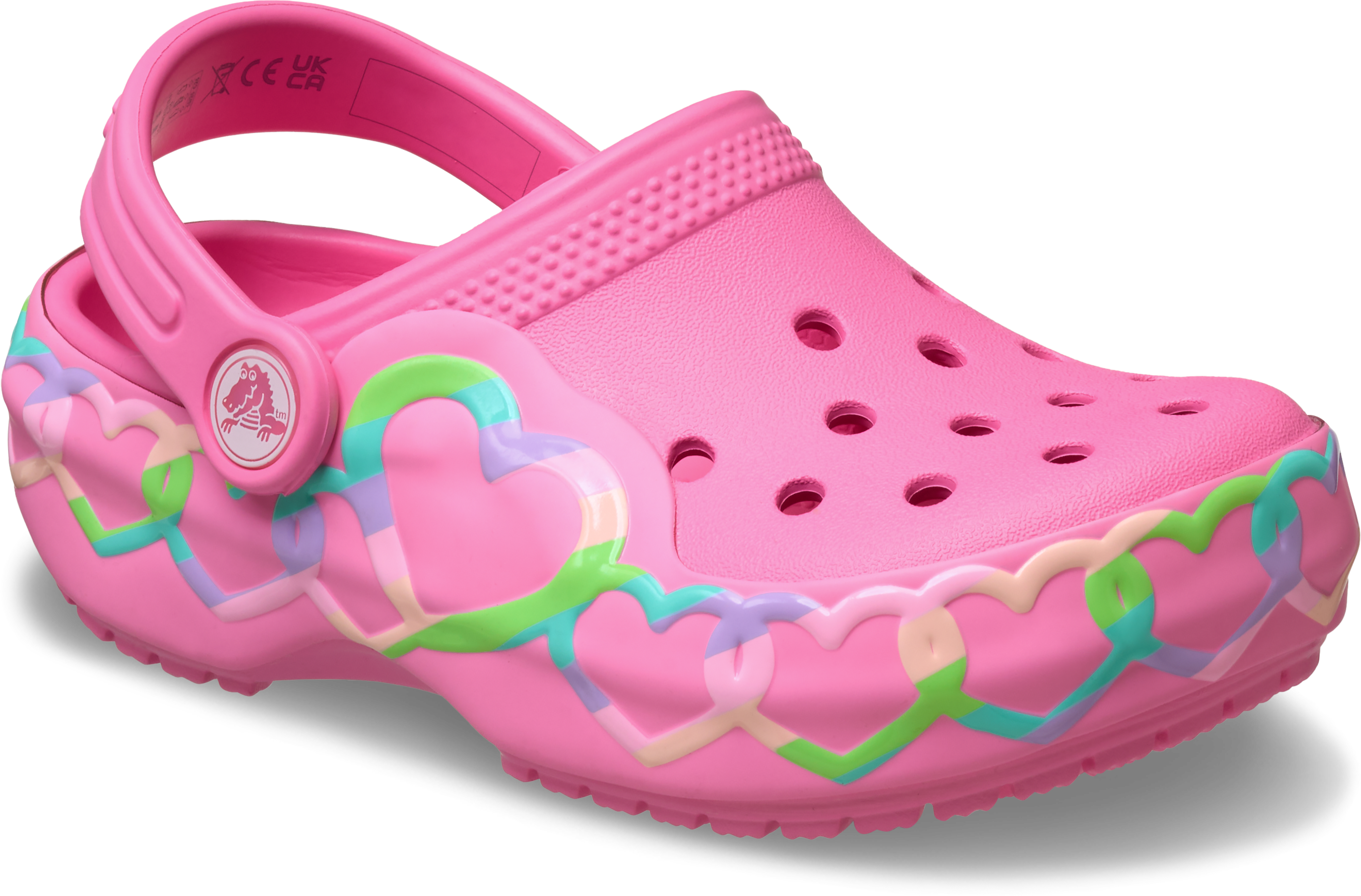 Toddler Classic Heart Lights Clog