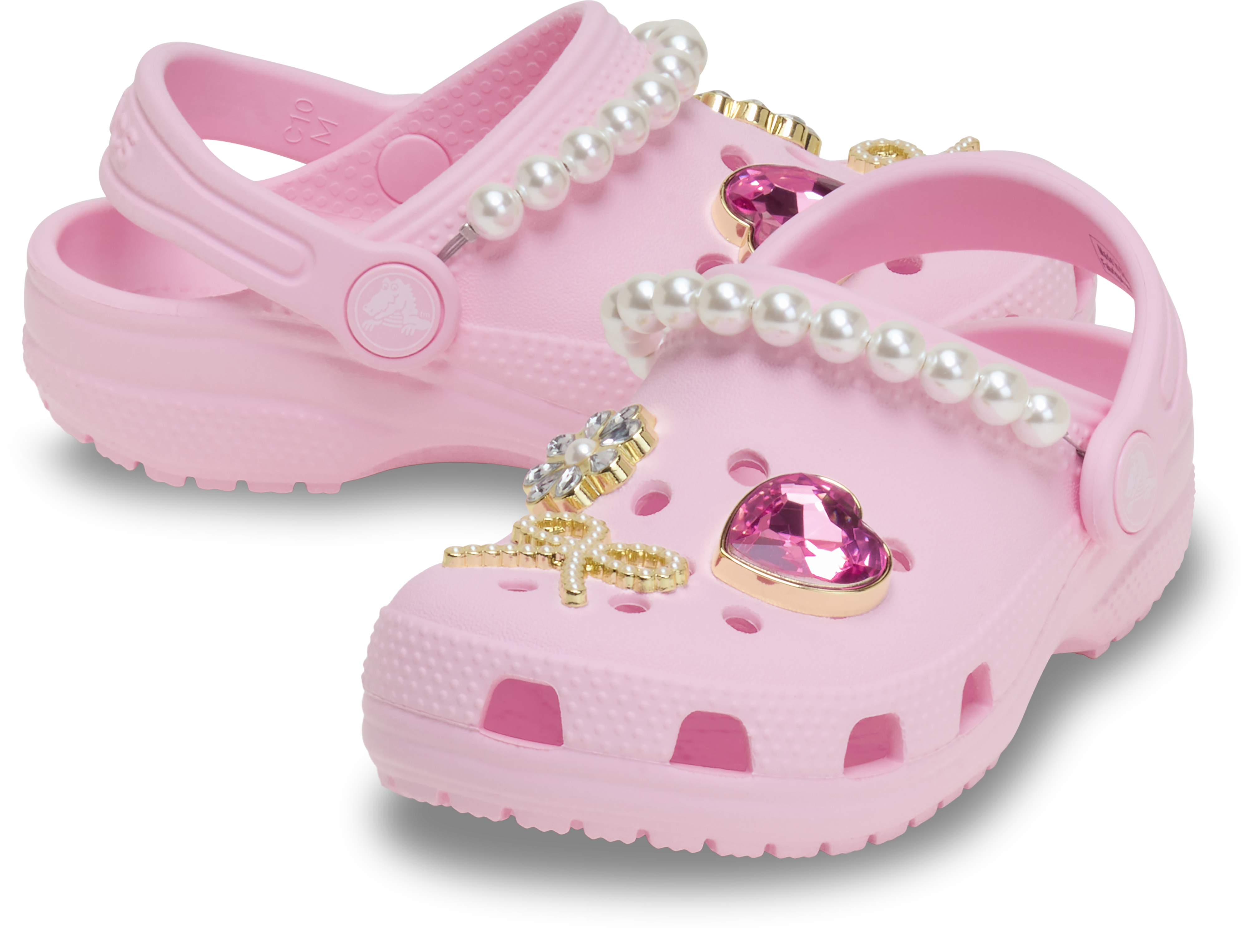 Toddler Classic Pearl Glam Clog