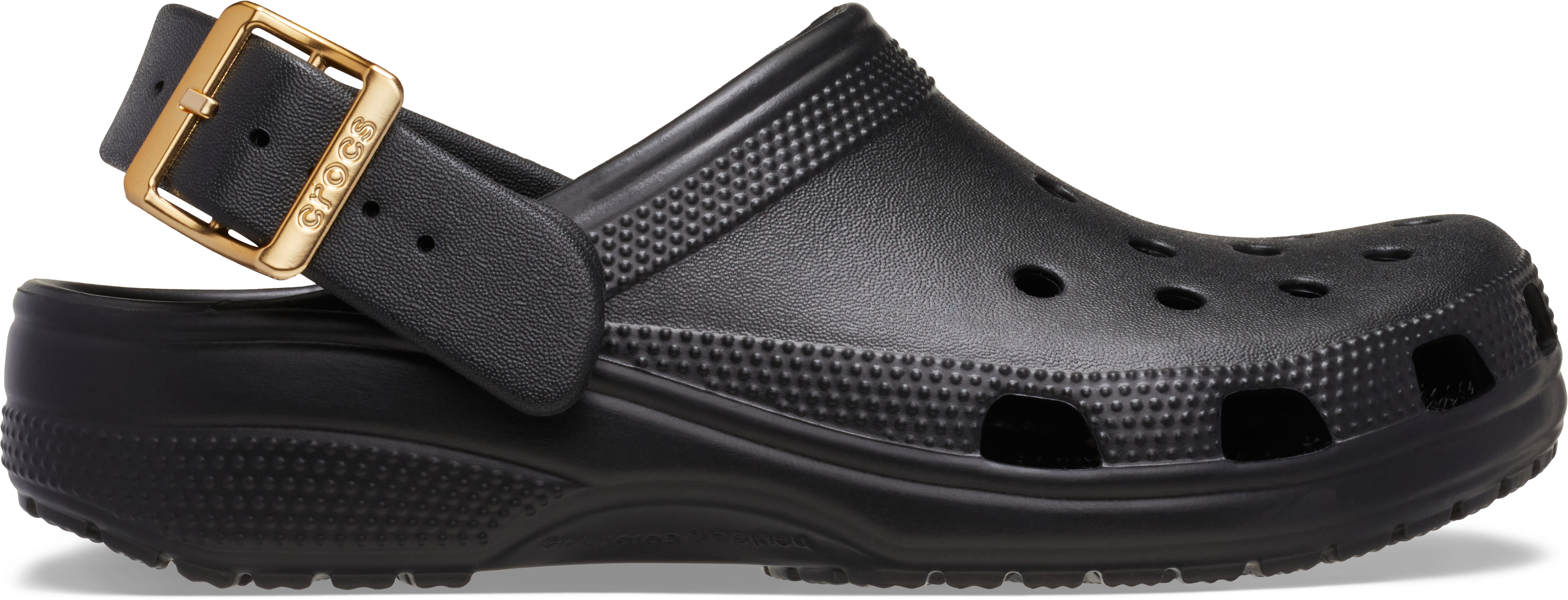 Classic Metallic Buckle Clog