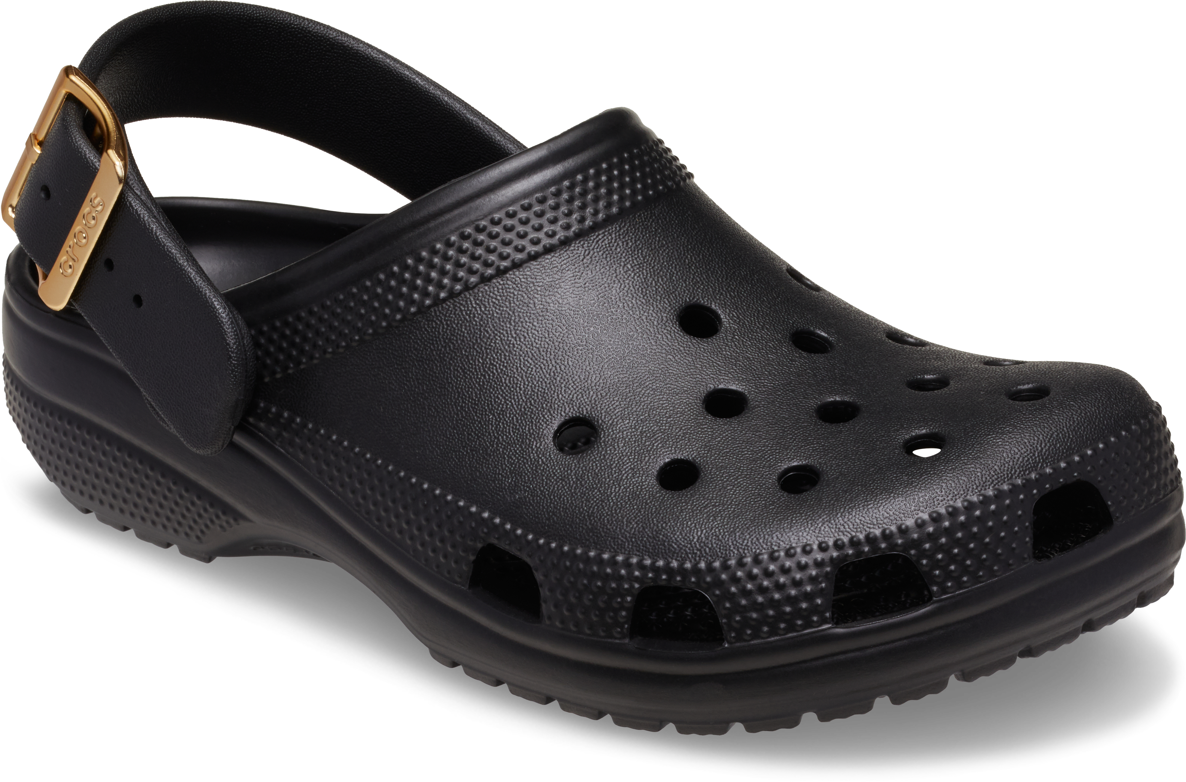 Classic Metallic Buckle Clog