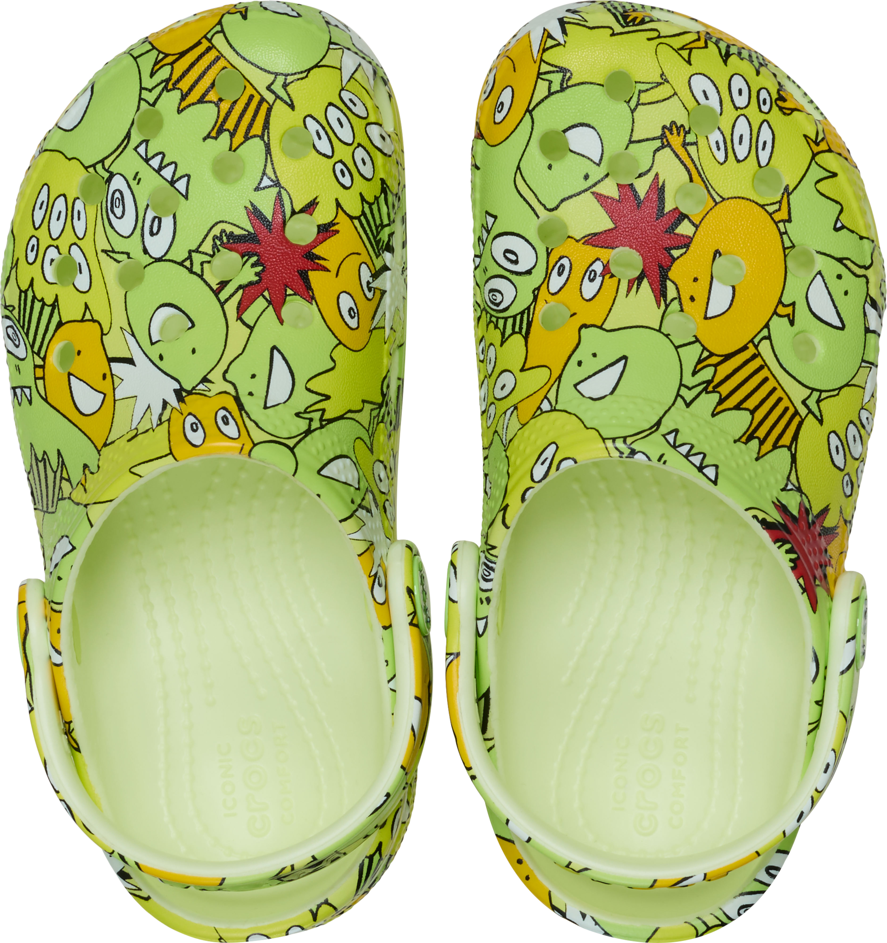 Toddler Classic Glow Monster Camo Clog