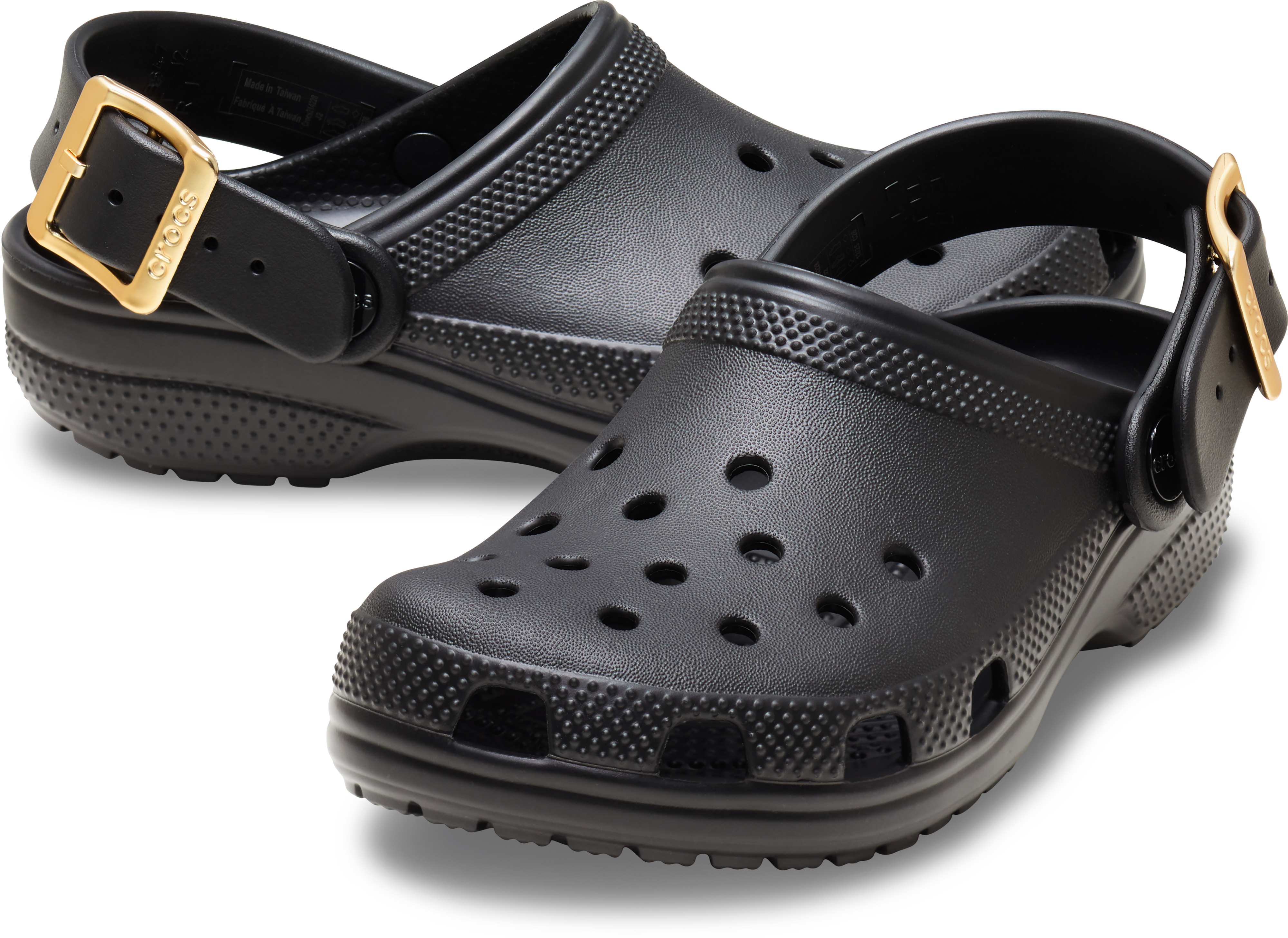 Kids' Classic Metallic Buckle Clog
