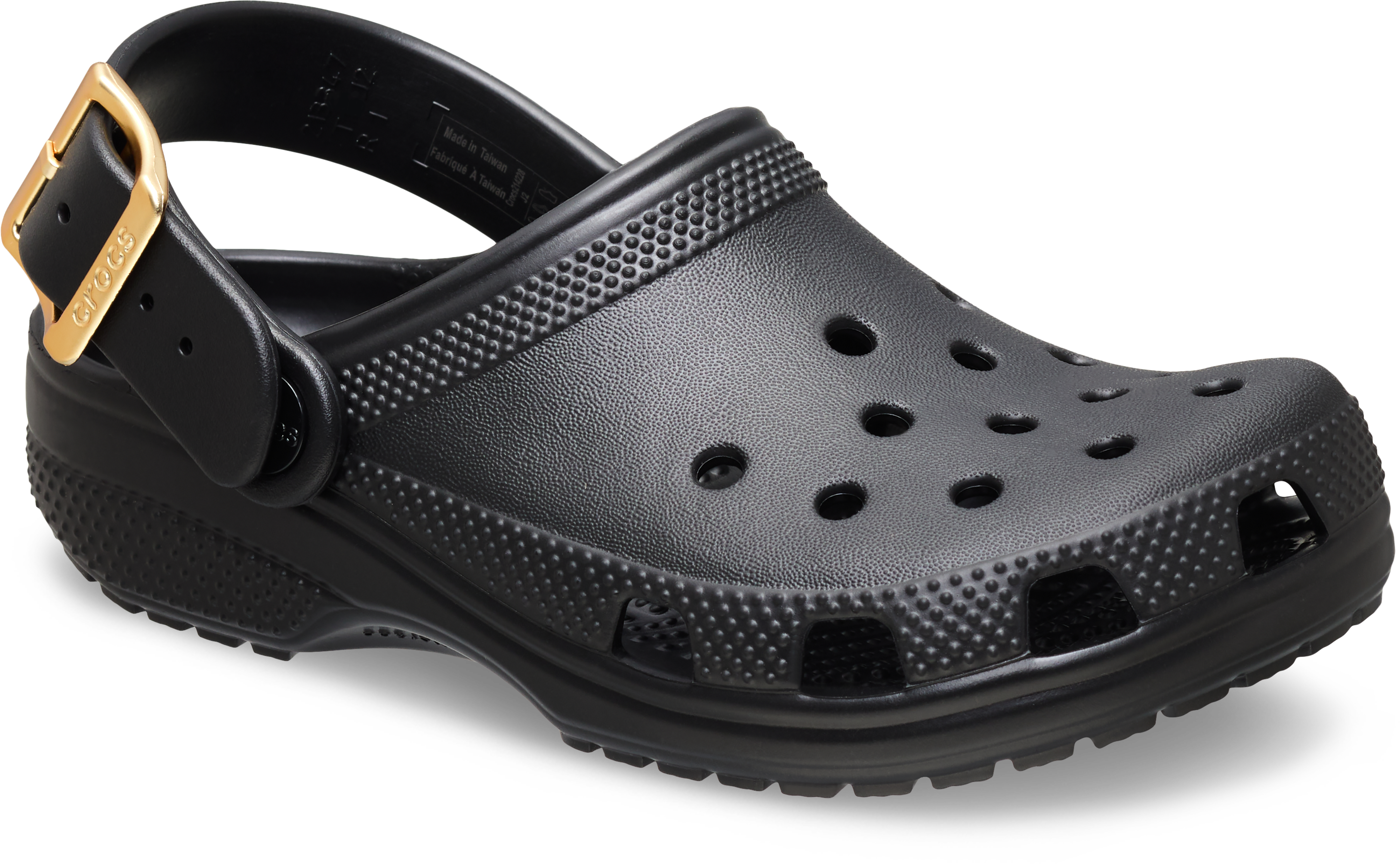 Kids' Classic Metallic Buckle Clog