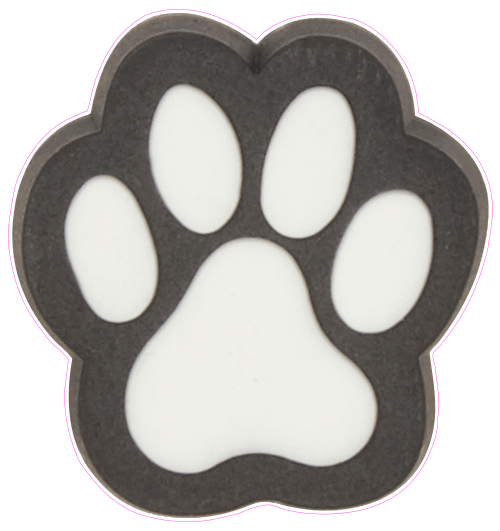 Paw Print Jibbitz Shoe Charm - Crocs