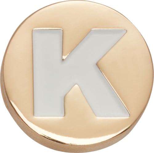Gold Letter K Jibbitz Shoe Charm Crocs