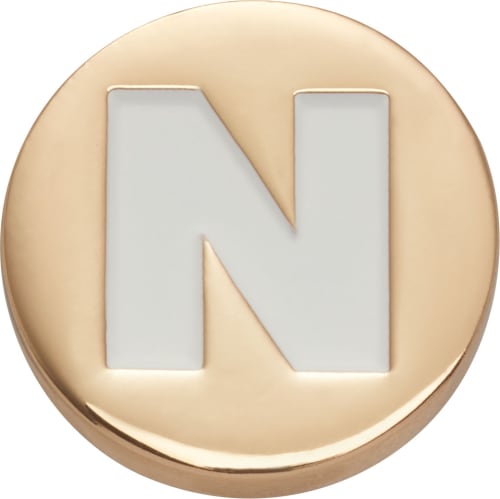 Gold Letter N Jibbitz Shoe Charm Crocs