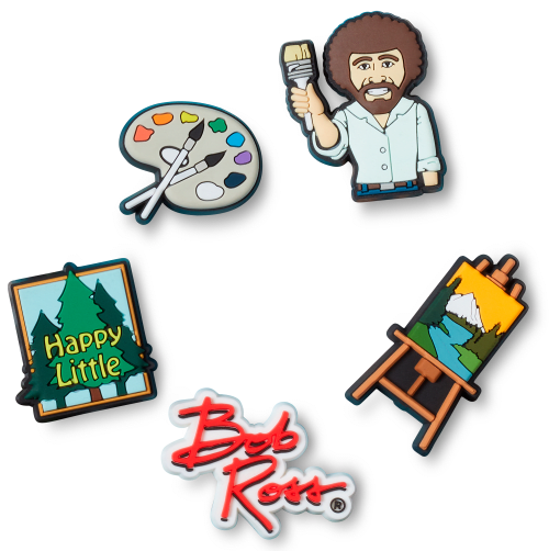 Bob Ross 5 Pack Jibbitz™ charms Crocs