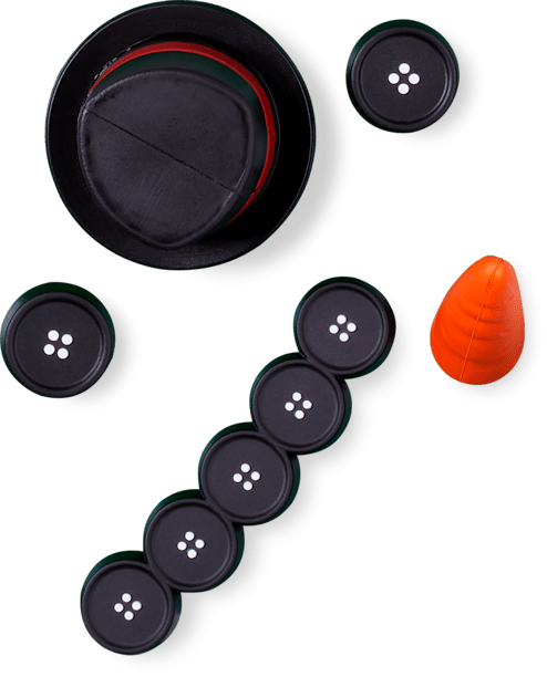 Make Your Own Snowman 5 Pack Jibbitz™ charms - Crocs