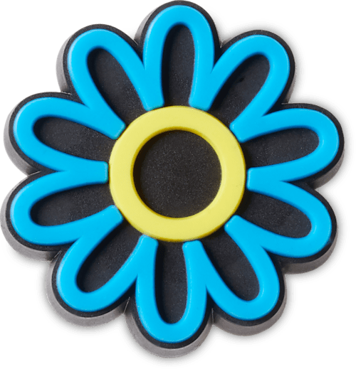 Lights Up Electric Blue Daisy Jibbitz Shoe Charm Crocs