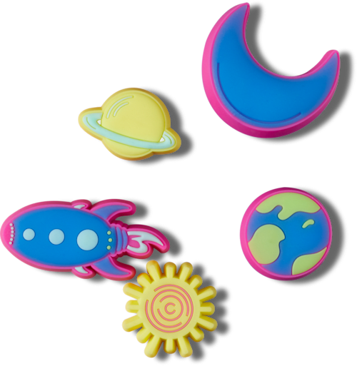 Lights Up Neon 5 Pack Jibbitz™ charms Crocs