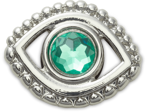 Heavy Metal Emerald Eyeball Jibbitz™ charms - Crocs