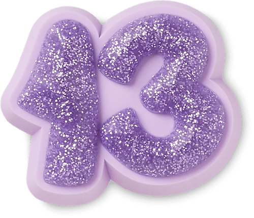 Sparkly Number 13 Jibbitz™ charms Crocs