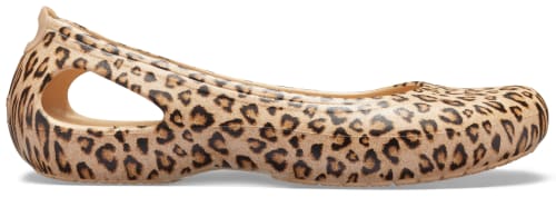 crocs leopard flats