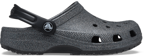 Black glitter crocs kids clearance